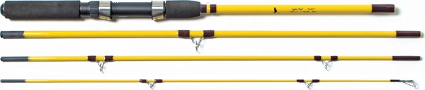 Eagle Claw Pack-It 4-Piece Spin/Fly Travel Rod, 7'6" Convertible Handle, Durable Fiberglass PK601