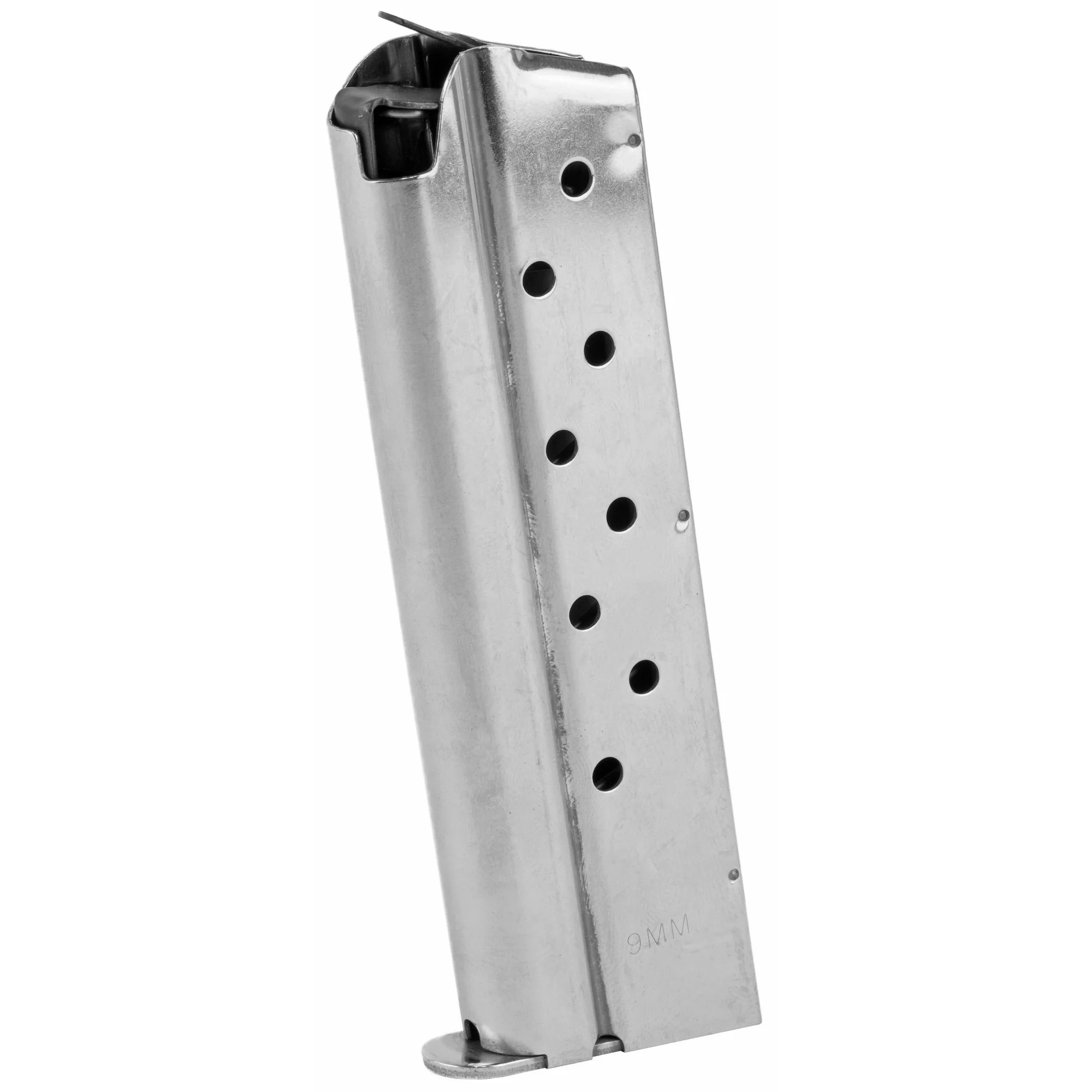 Ed Brown 1911 Government 9mm Luger 9-Round Stainless Steel Magazine with Steel Follower 849