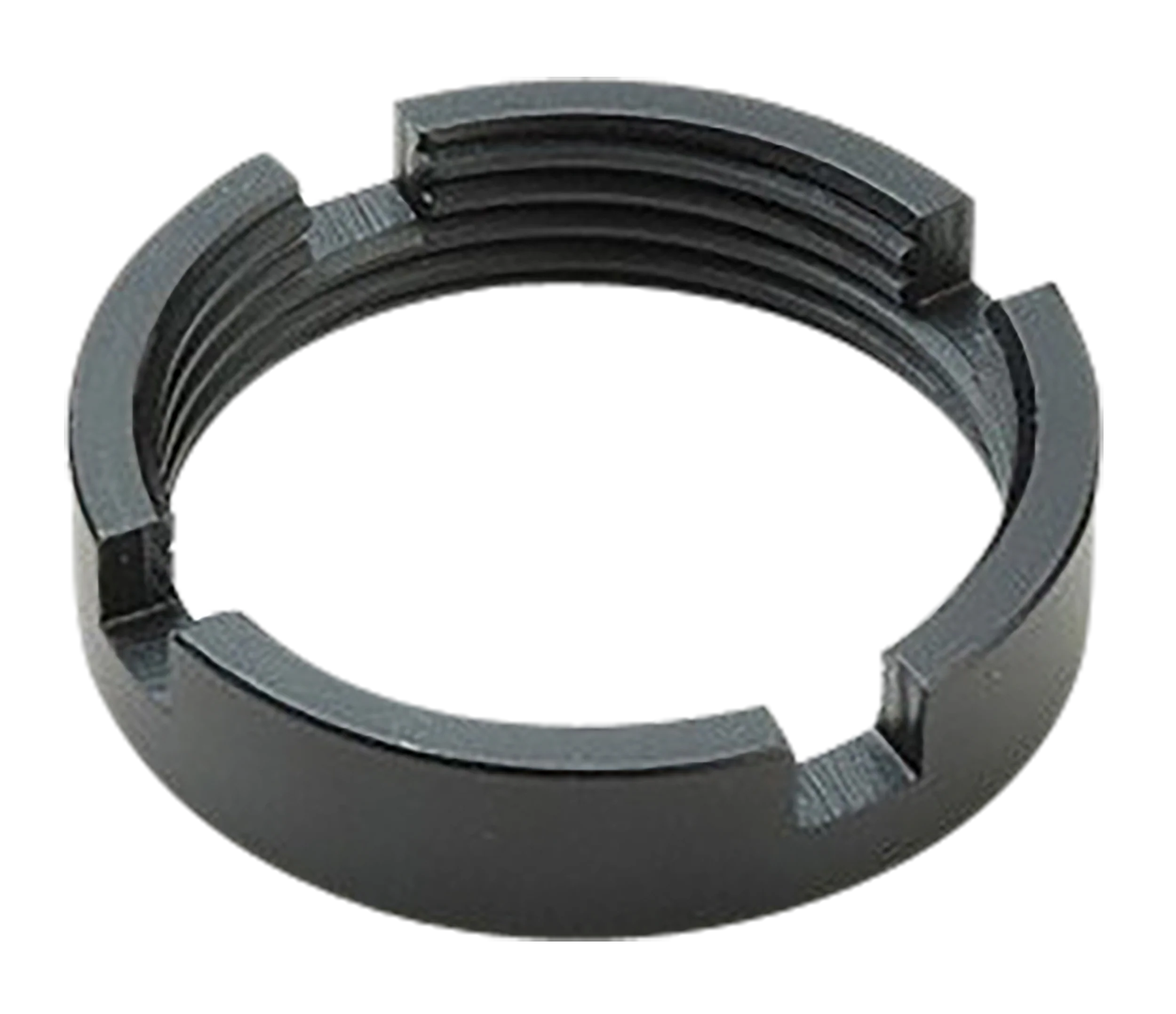 Ergo AR-15 Castle Nut, Steel with Black Finish for Commercial/Military/Hybrid Buffer Tubes 4971B