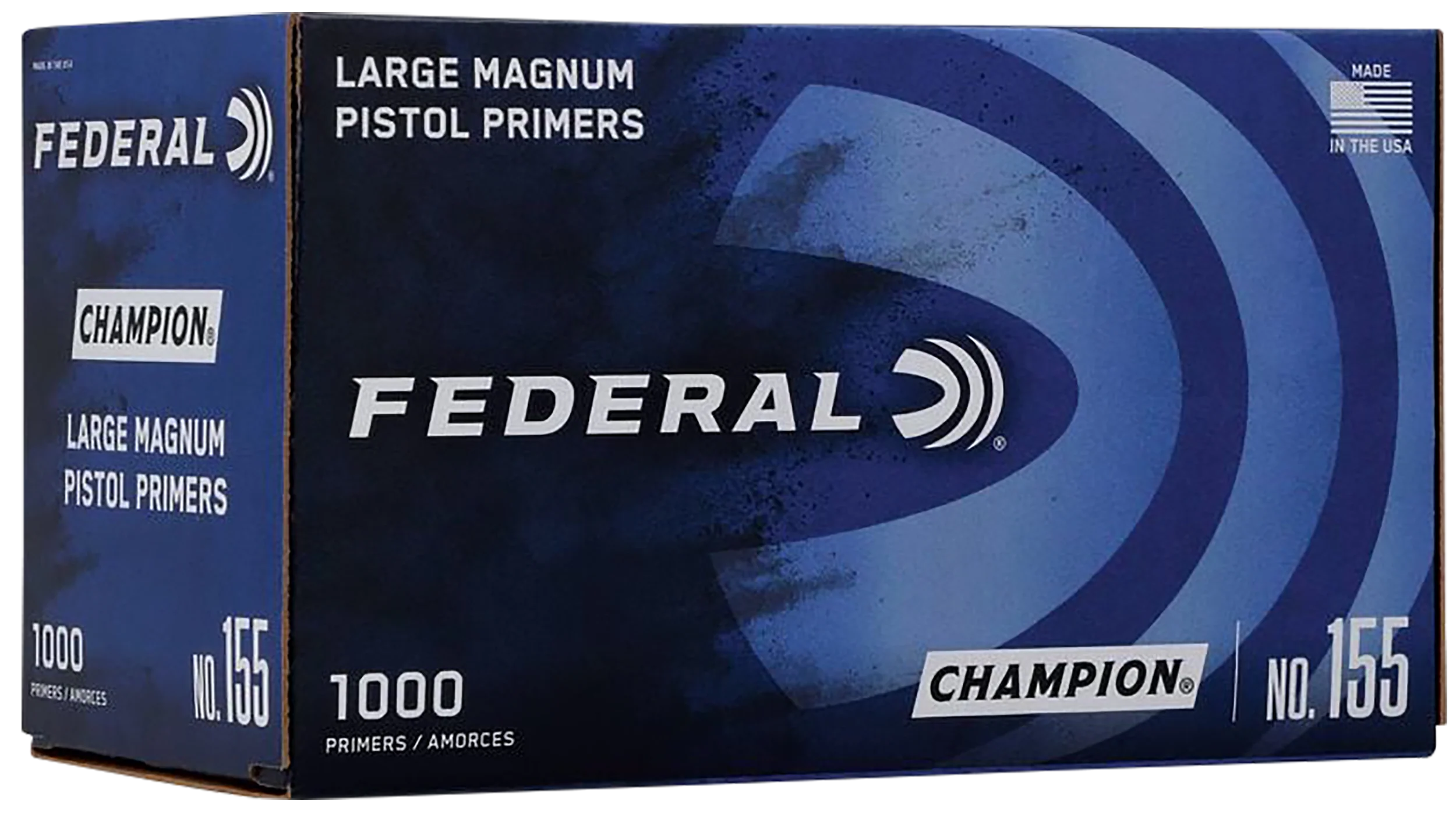 Federal Champion No. 155 Large Magnum Pistol Primers for Reloading, 1000-Count 155