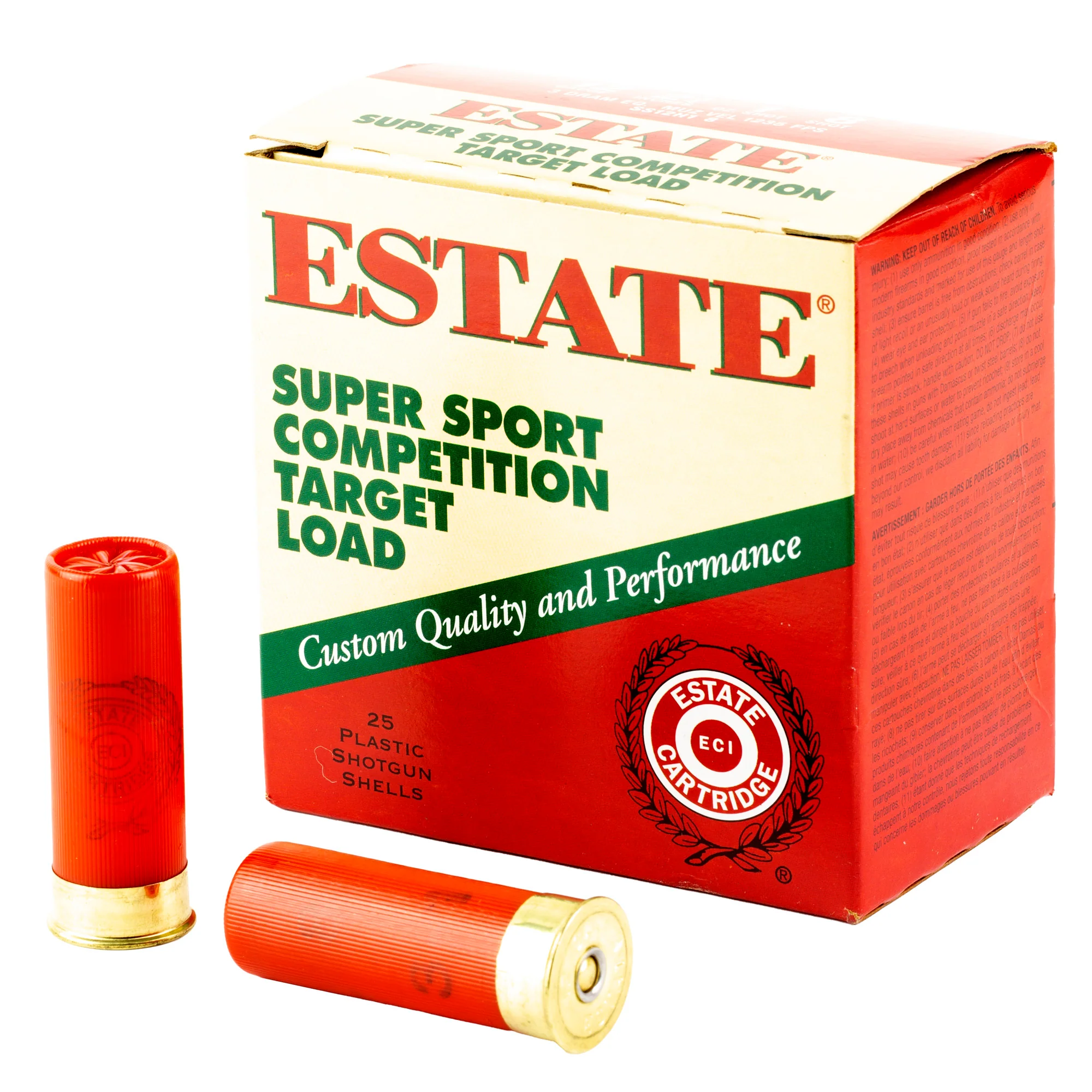 Federal Estate Super Sport 12 Gauge 2.75in #8 Shot 1 oz Competition Target Load 25rd SS12H18