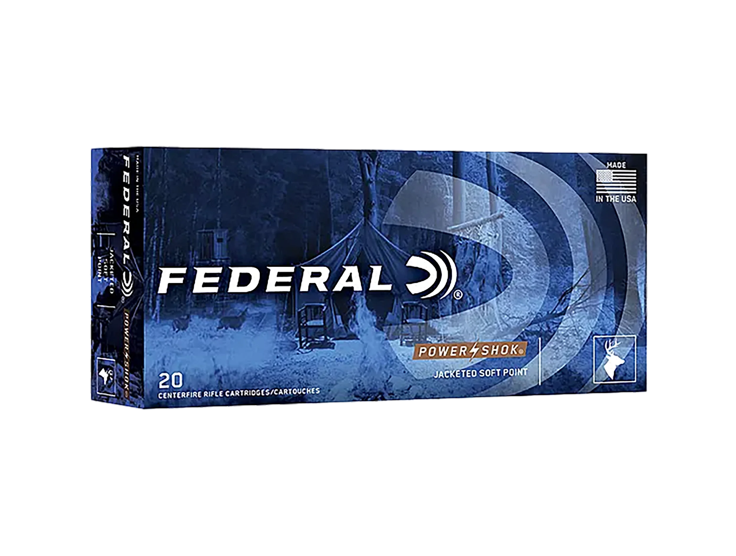 Federal Power-Shok 400 Legend 210 Grain Jacketed Soft Point Rifle Ammo, 20-Round Box 400LA