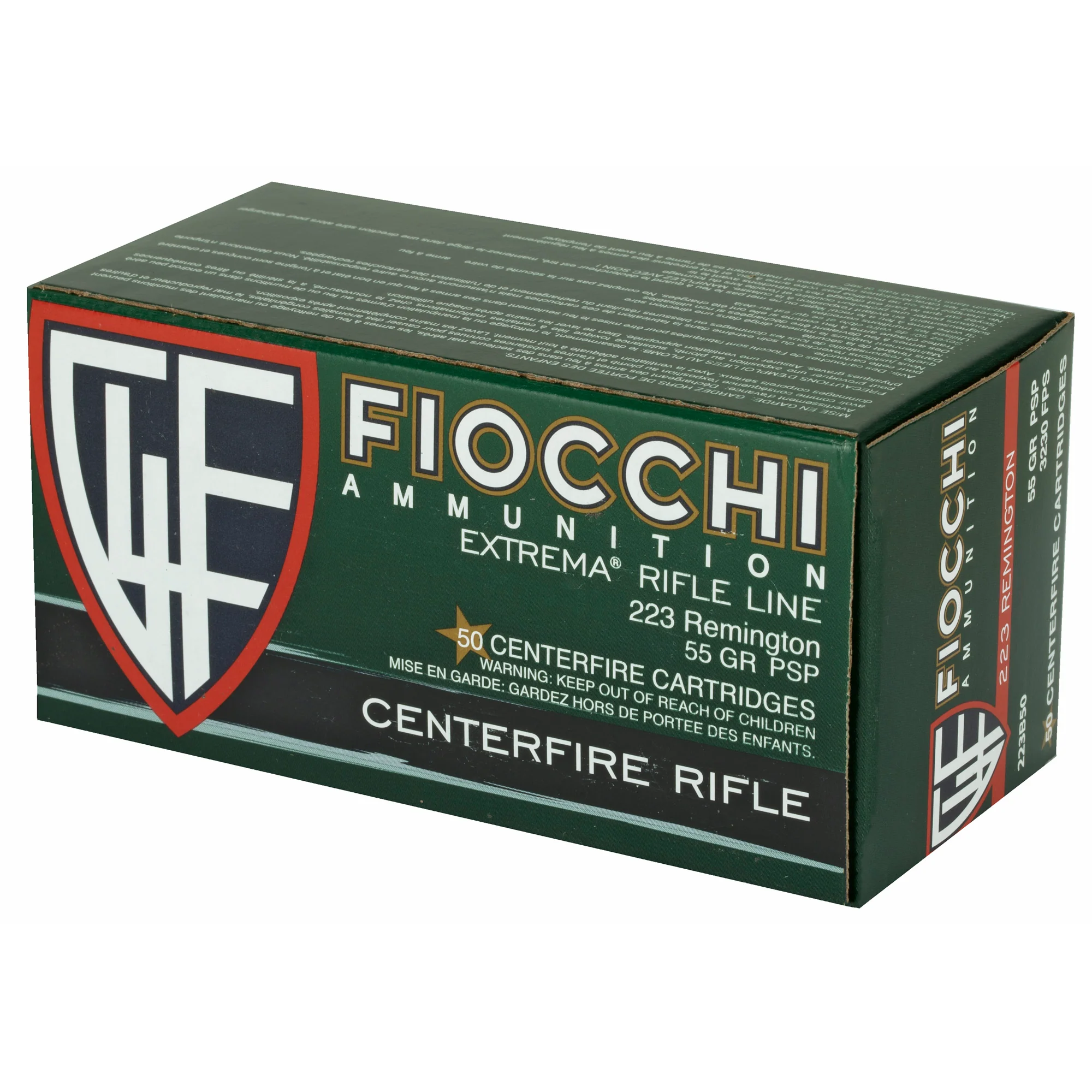 Fiocchi Ammunition Field Dynamics .223 Remington 55gr Pointed Soft Point Rifle Ammo 223B50 - Image 3