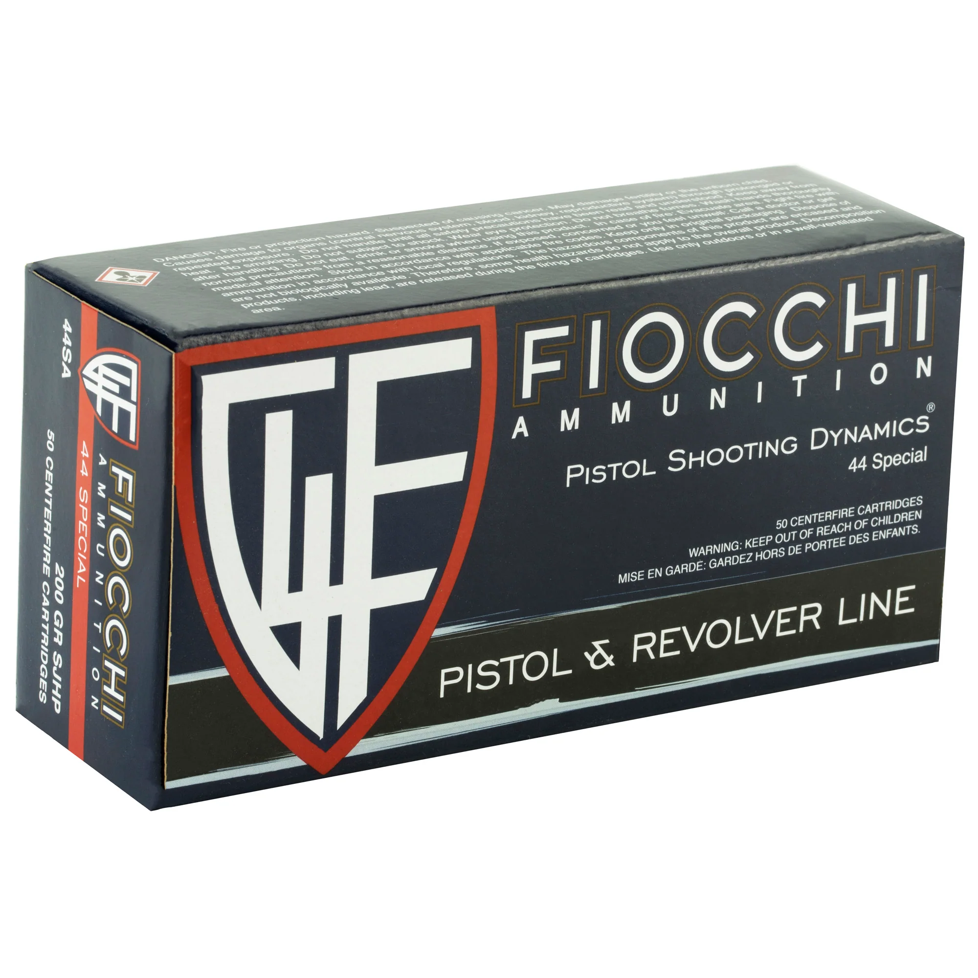 Fiocchi Defense Dynamics .44 Special 200gr Semi-Jacketed Hollow Point Ammo, 50 Rounds 44SA500 - Image 2