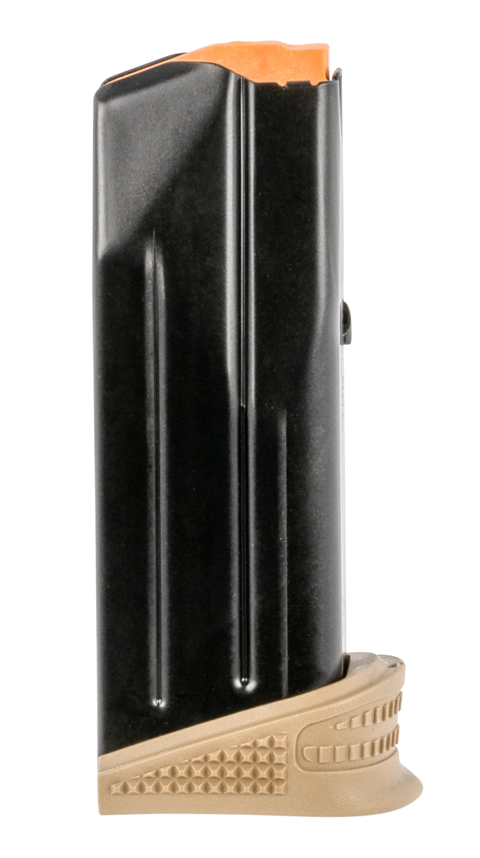 FN 509 Compact 12-Round 9mm Luger Magazine, Extended Floorplate Black/FDE Steel 20100376