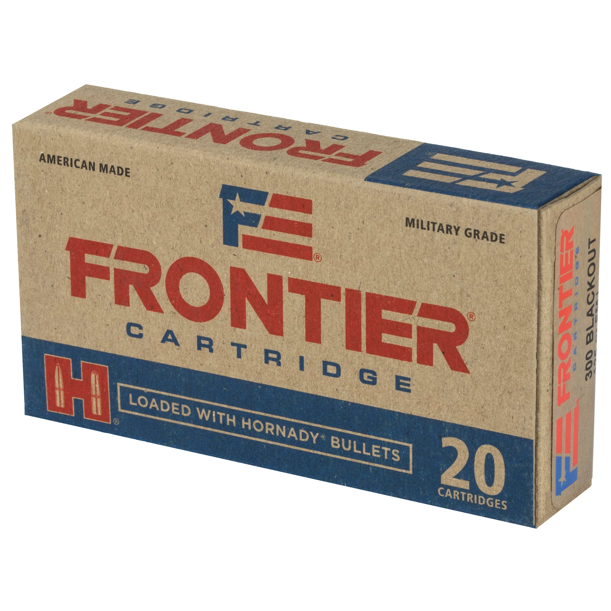 Frontier Cartridge .300 Blackout 125gr FMJ Rifle Ammo 20-Round Box FR400 - Image 3