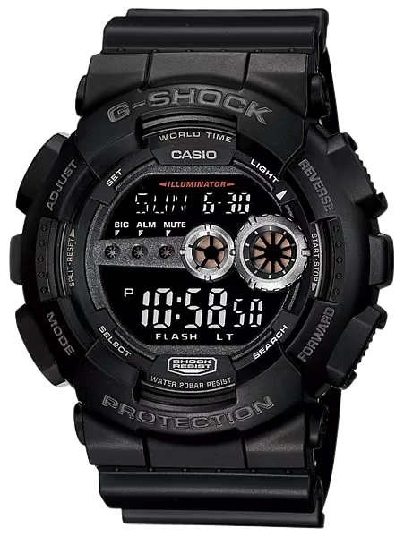 G-SHOCK/VLC Distribution Tactical Digital Watch with Stainless Steel Bezel, Black – GD1001B