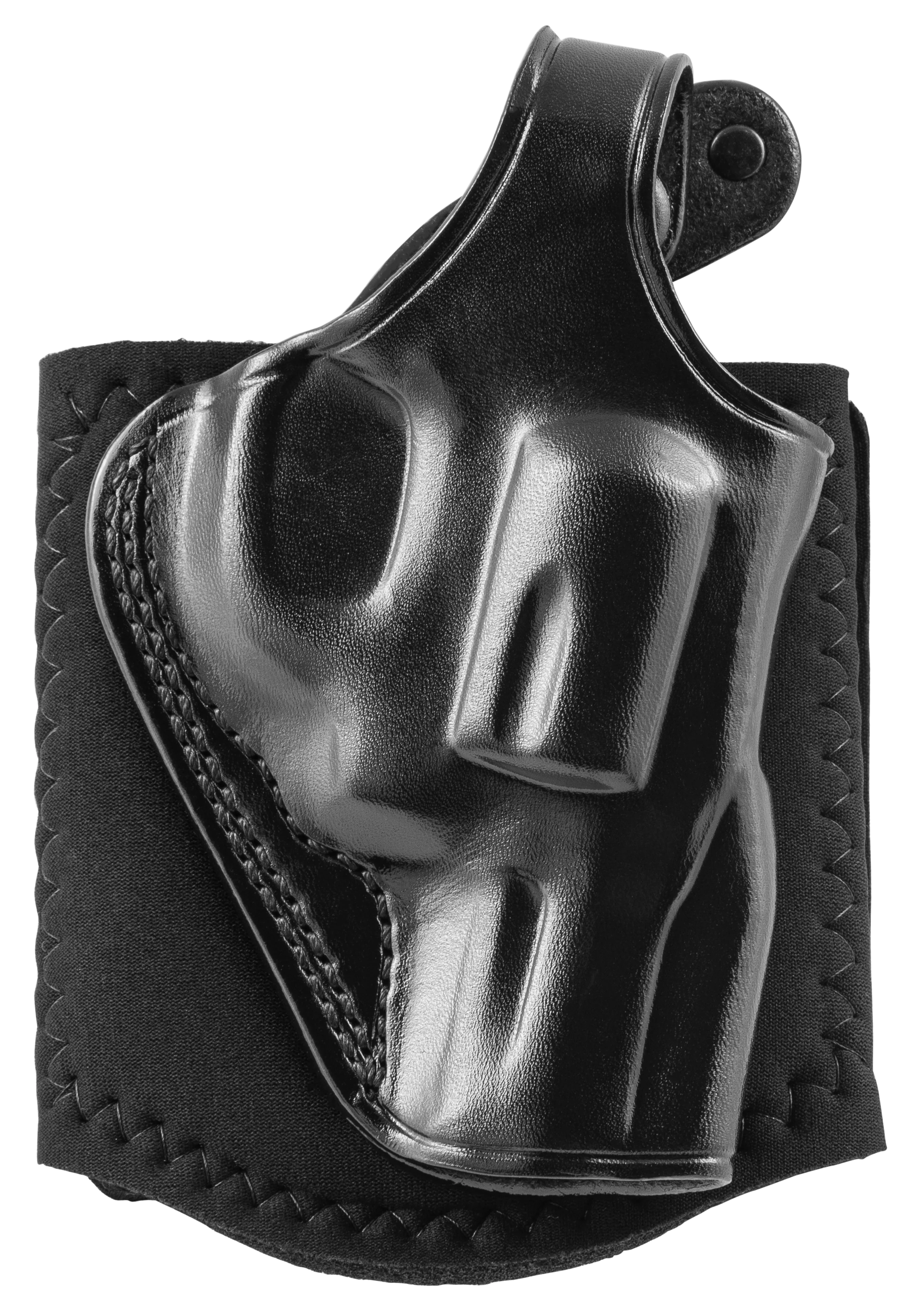 Galco Ankle Glove Leather Ankle Holster, Black, Right-Hand, Neoprene Band, Fits Ankles up to 13 in - AG118B