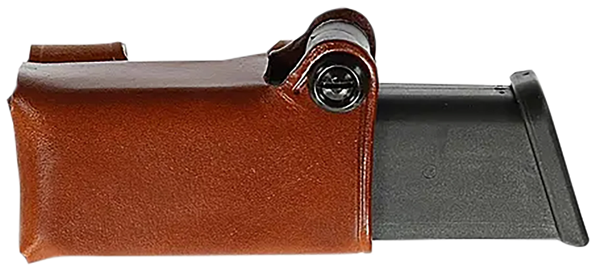 Galco Horizontal Magazine Carrier, Tan Steerhide Leather, Fits Glock 17 Gen 1-5, Ambidextrous HMC24