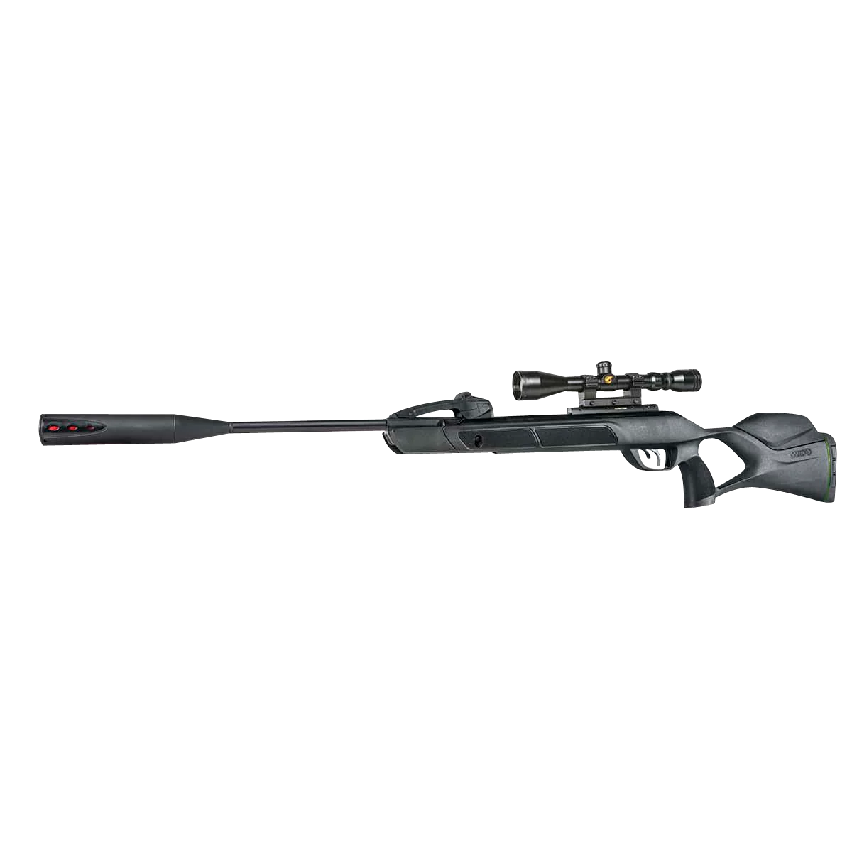 Gamo 611003865554 Swarm Magnum 10X Gen 3 Gas Piston 22 10rd Shot Black Black Steel Barrel Black Receiver Black All Weather Lightweight Thumbhole Stock Scope 3-9x40mm
