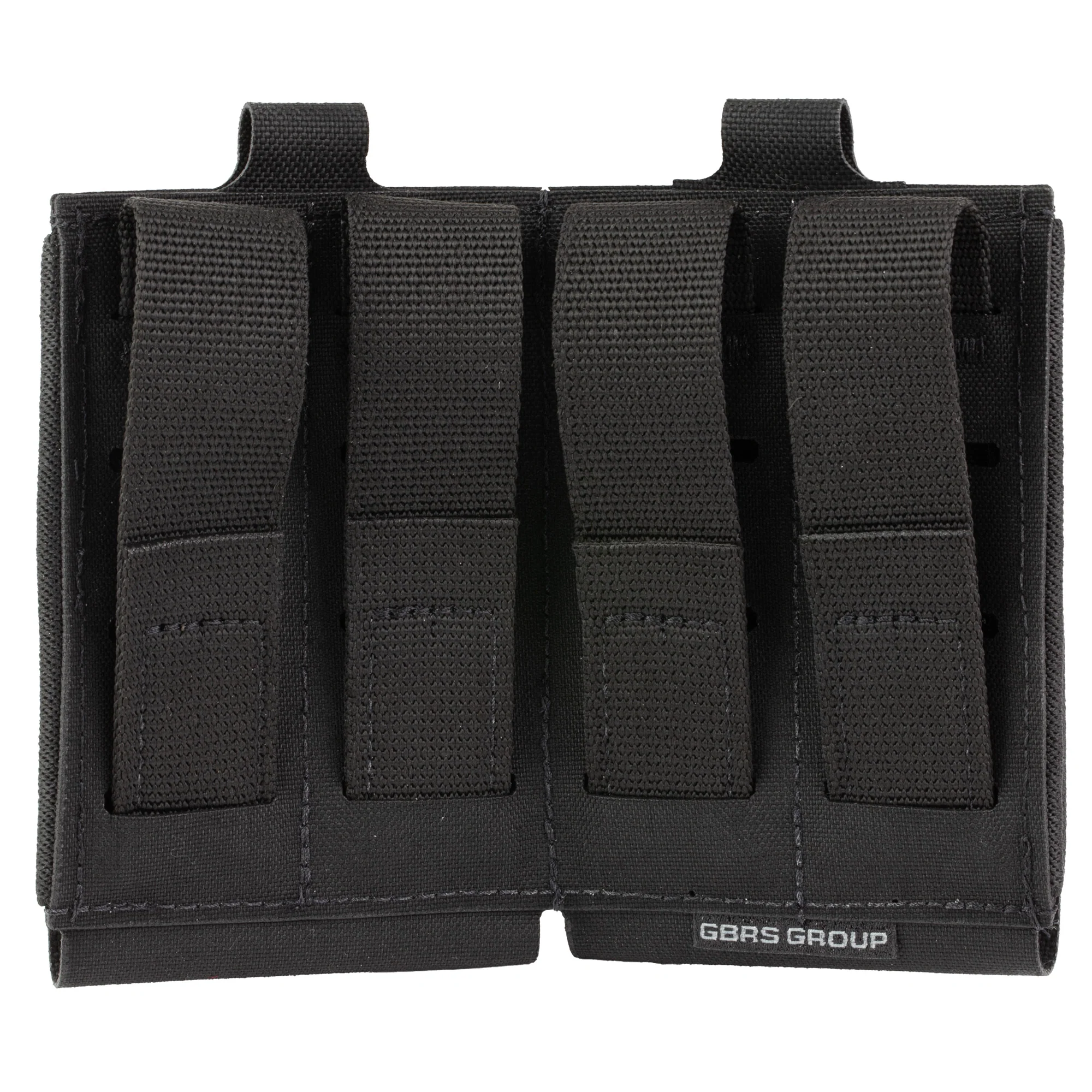 GBRS Group Double Rifle Magazine Pouch, MOLLE/Belt Compatible, Bungee Retention — GEAR-DRMP-5.56-BR-BLK - Image 2