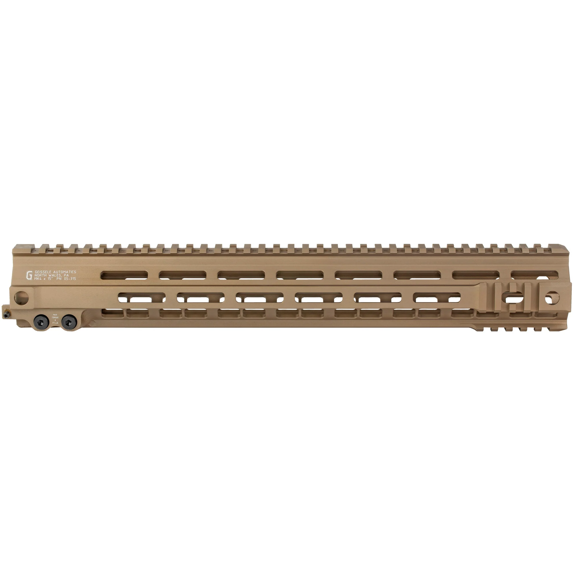 Geissele Automatics MK4 Super Modular Rail 15in M-LOK Handguard, Desert Dirt Color 05-315S - Image 3