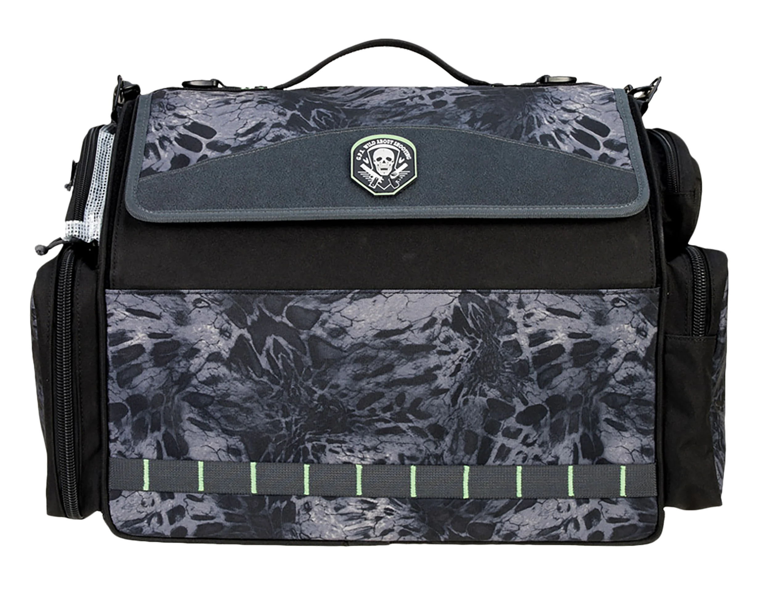 G*Outdoors Barn Range Bag – PRYM1 Blackout, Holds 8 Handguns with Cases, Rain Cover, 1955BRN