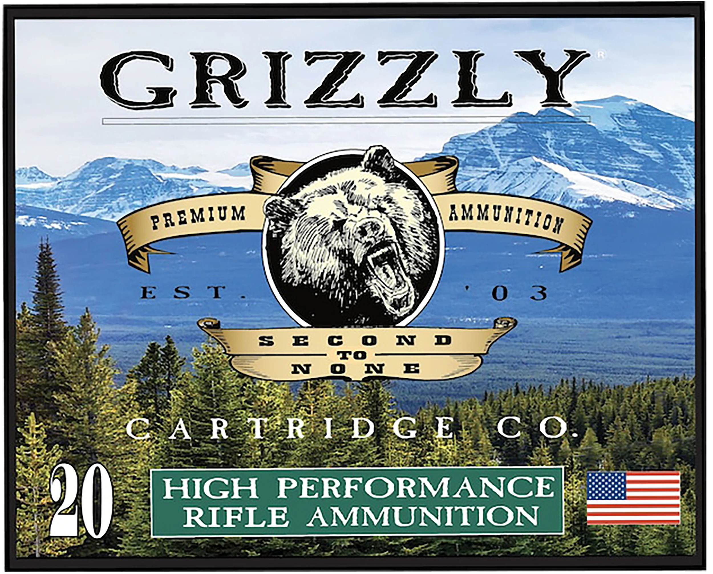 GRIZZLY AMMO (RINTOUL) .357 Magnum 148gr FMJ Flat Point Ammo 20-Round Box (10/Case) GC357M15