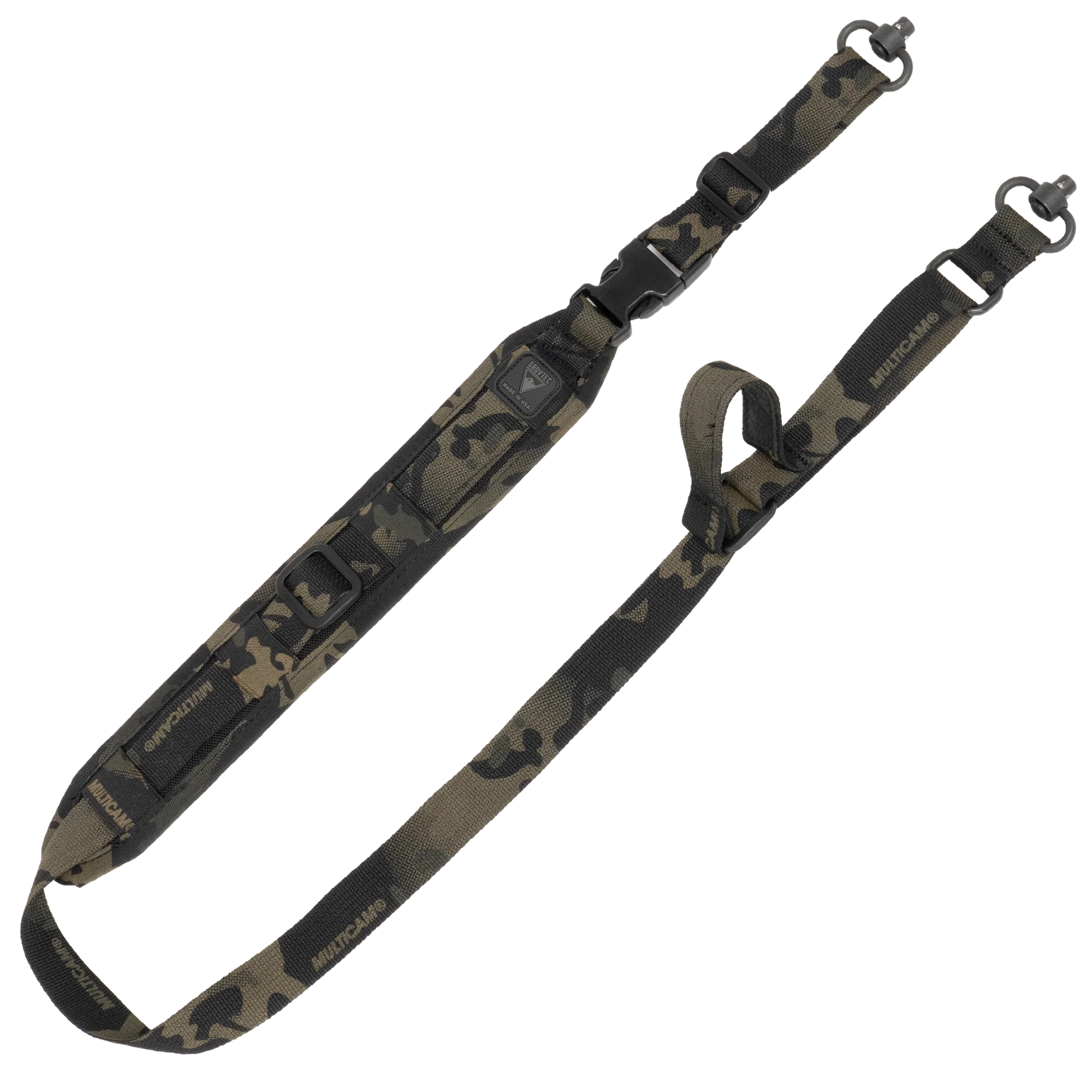 GrovTec US Inc GTSL326 QS 2-Point Sentinel Black Multi-Cam Adjustable Rifle/Shotgun