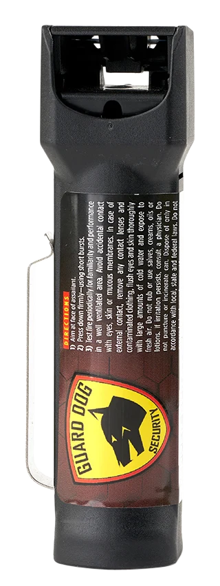 Guard Dog Military Edition Pepper Gel, 0.75 oz, Flip-Top with Metal Clip, Ballistic Stream Delivery PSGDME