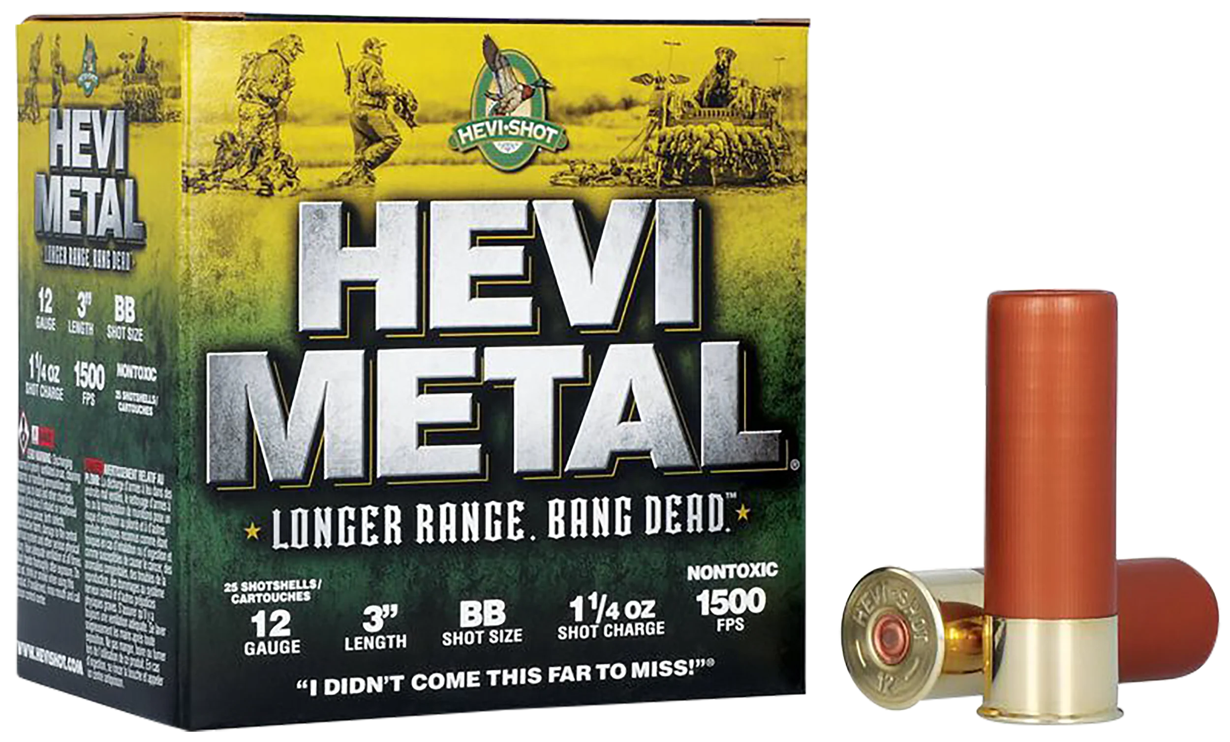 HEVI-METAL HEVI-Metal Longer Range 12 Gauge 3in BB Shot 1 1/4 oz 1500 fps HS38088