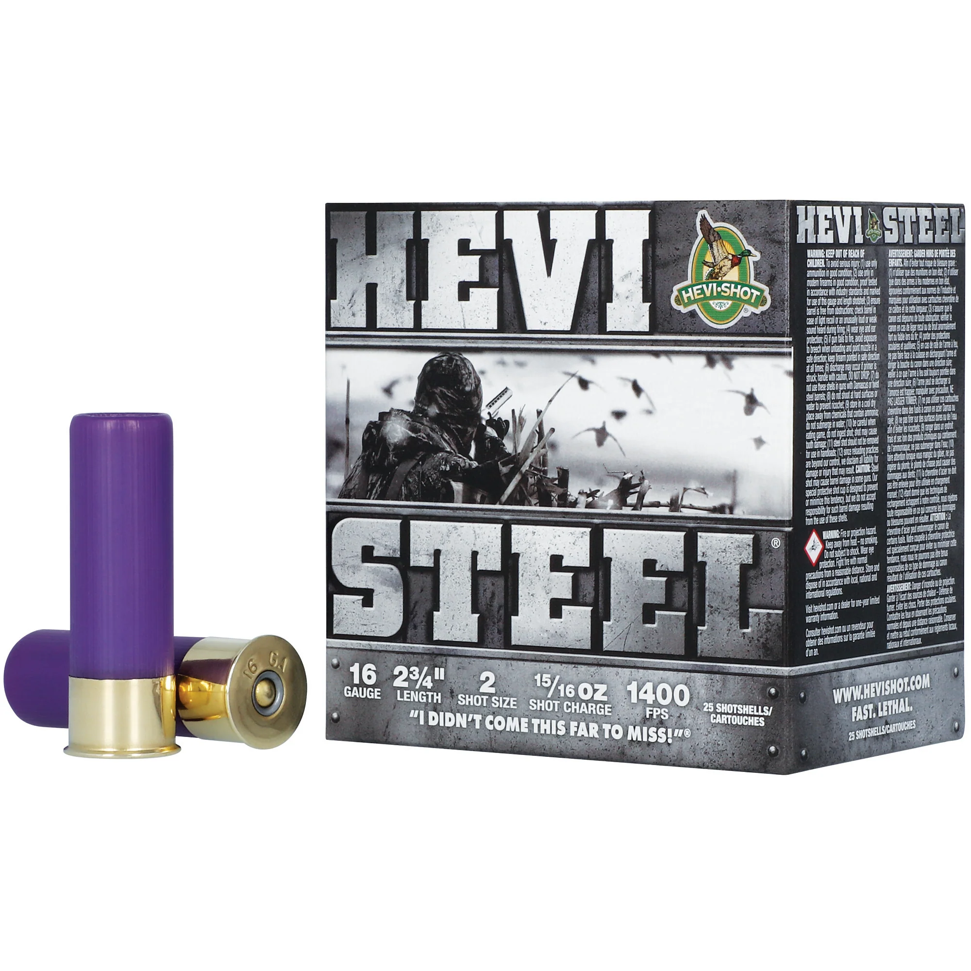 HEVI-Shot HEVI-Steel 16 Gauge 2-3/4 in Steel Waterfowl Shotshells #2 Shot HS61602