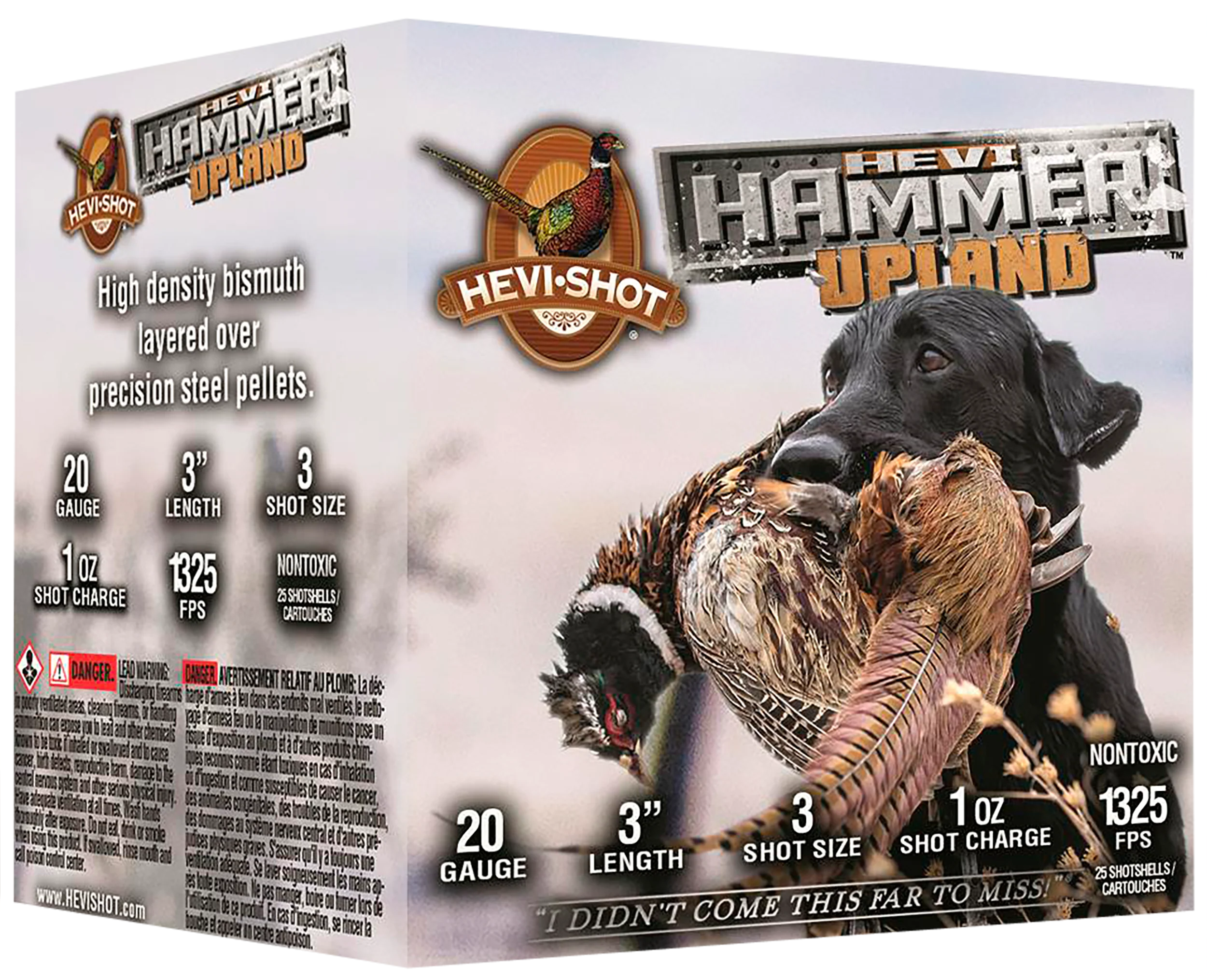 Hevishot HEVI-Hammer Upland 20 Gauge 3in 1oz Steel/Bismuth #3 Shot 25rd HS29213