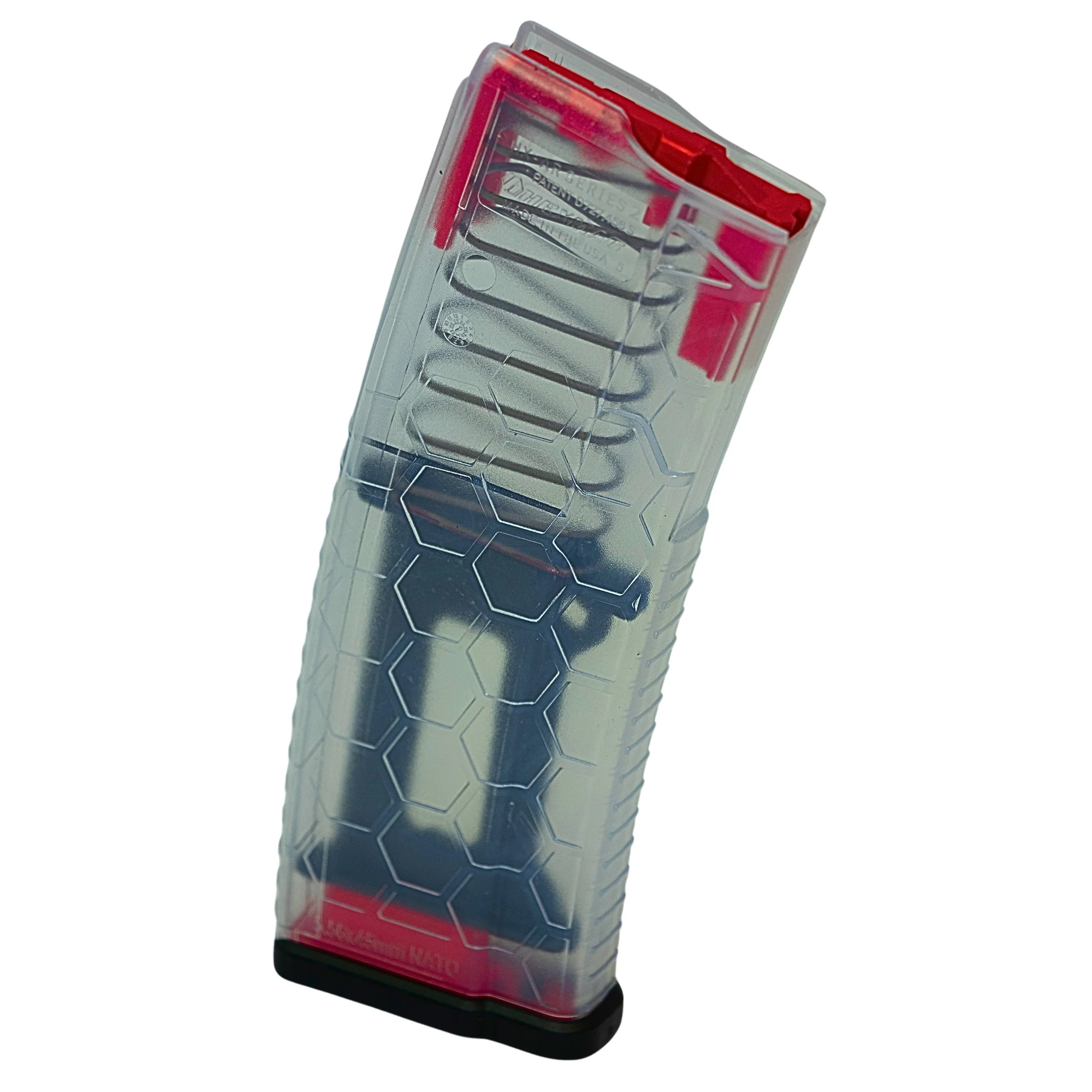 HEXMAG HEXVIEW Series 2 AR-15 Magazine, 15-Round Clear for 5.56 NATO/.223 Rem HX1530-AR15S2-CLR