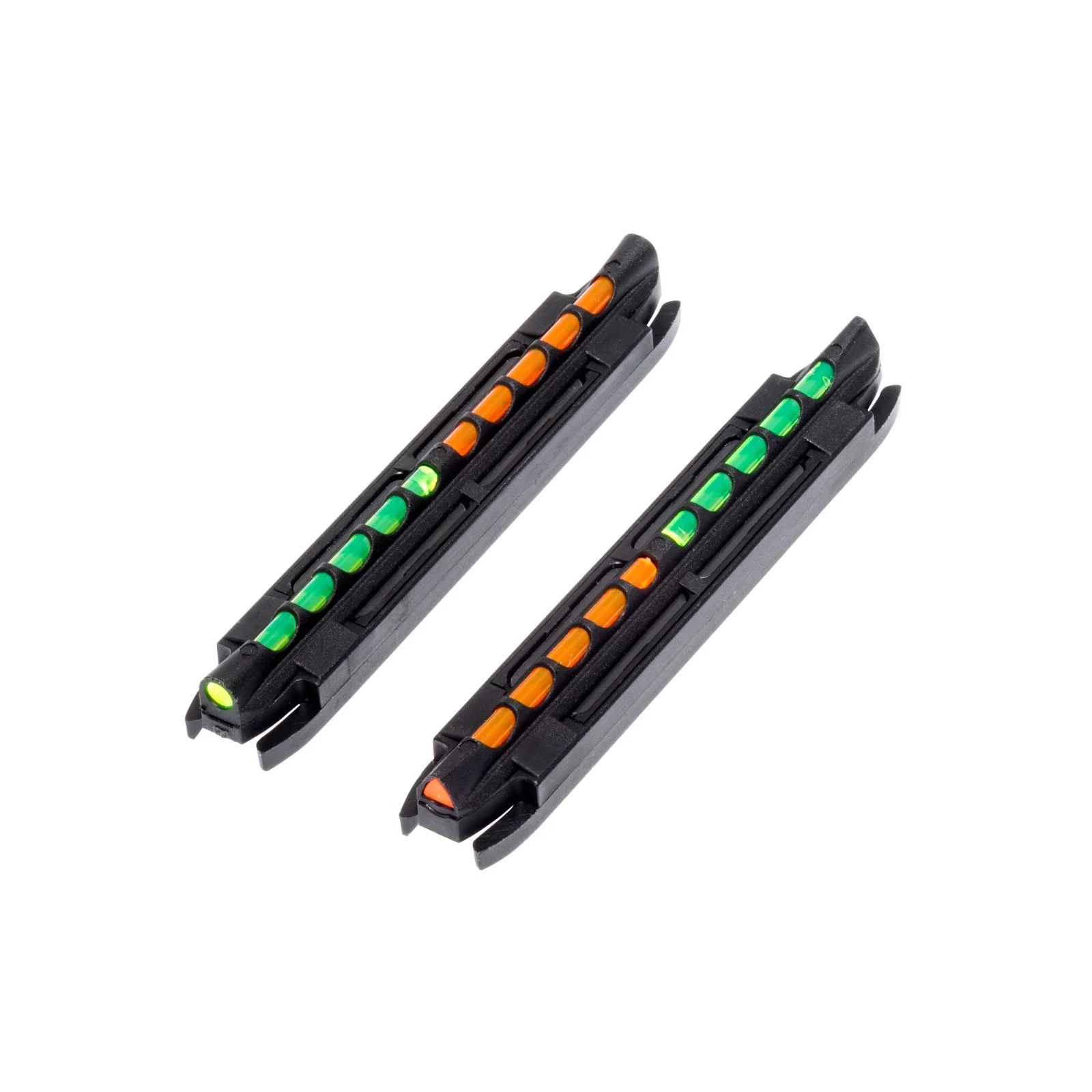 HiViz Two-in-One Magnetic Shotgun Front Sight, Reversible Green/Orange LitePipes — TO200