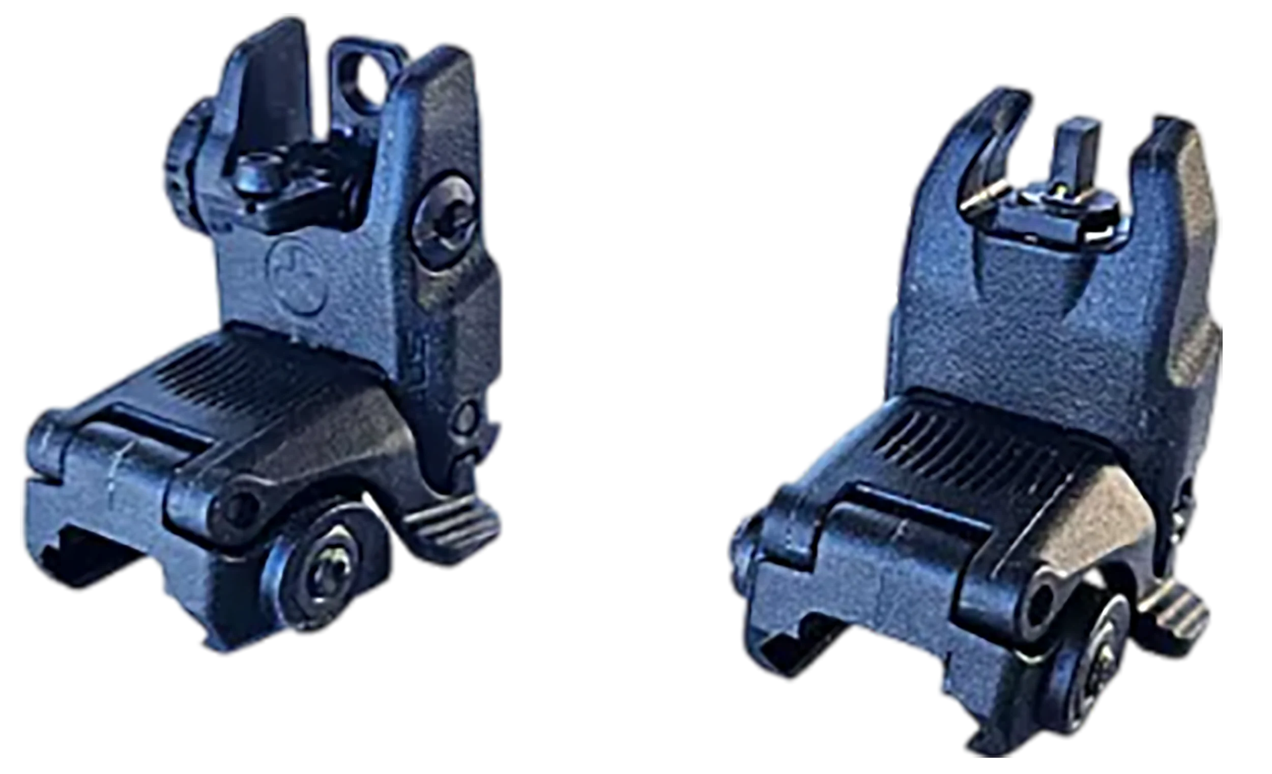Hiviz Folding AR-15 Backup Sights for Picatinny Rail, Tritium Front & Dual Aperture, ARN21