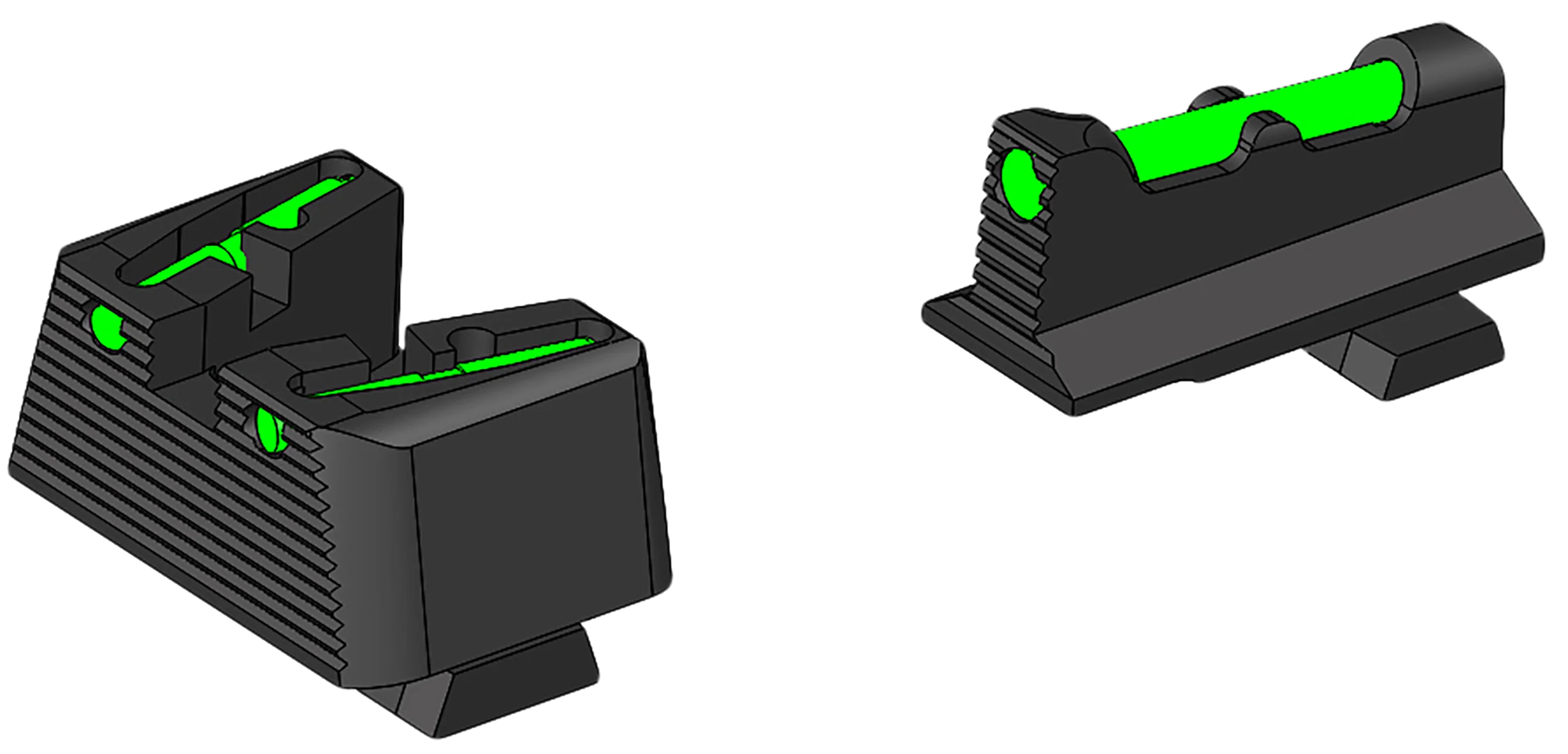 Hiviz LiteWave Co-Witness Sight Set for Sig P320/P365 with Replaceable Fiber-Optic LitePipes SG32CLW21