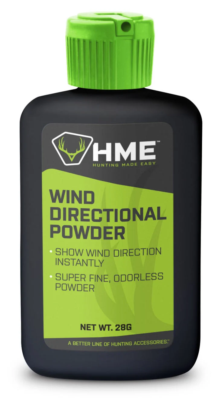 HME Wind Directional Powder, Odorless 1 oz (28 g) Bottle for Wind Detection - WIND