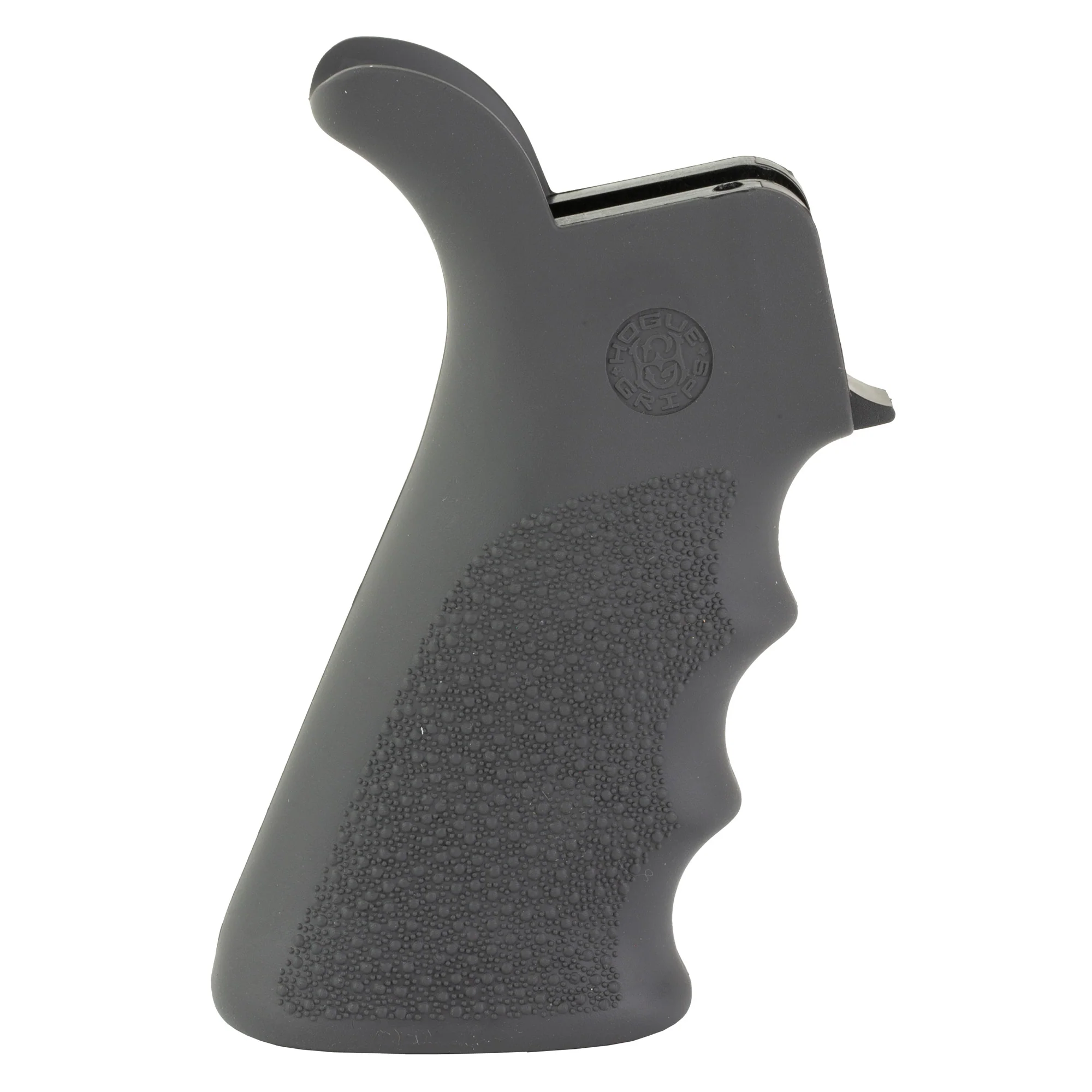 Hogue AR-15/M16 Beavertail OverMolded Rubber Grip with Finger Grooves, Slate Gray, 15022 - Image 2