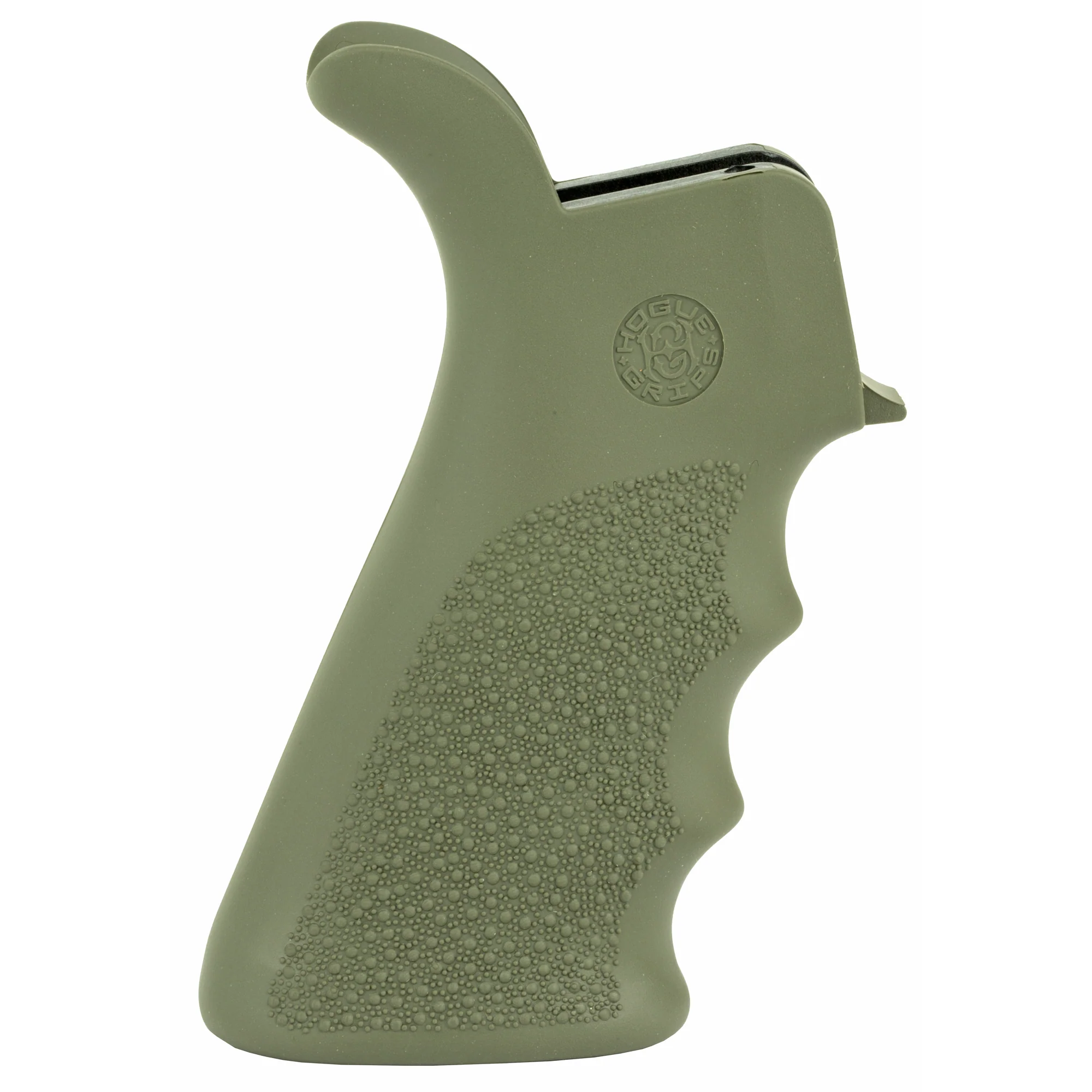 Hogue OverMolded AR-15/M16 Beavertail Rubber Pistol Grip with Finger Grooves, OD Green, 15021 - Image 2