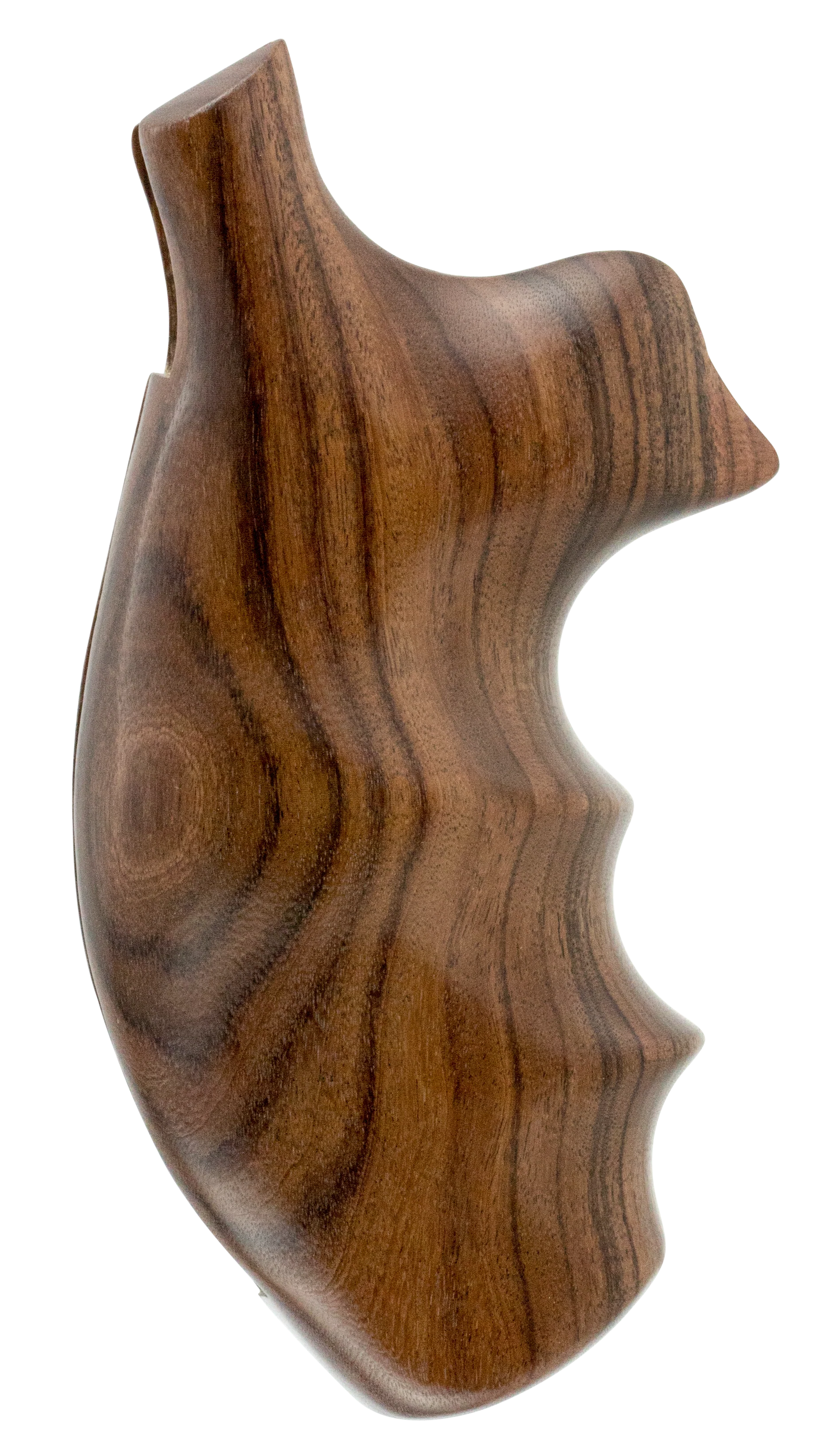 Hogue Pau Ferro Fancy Hardwood Revolver Grip with Finger Grooves for Smith & Wesson K/L Round Butt - 19300