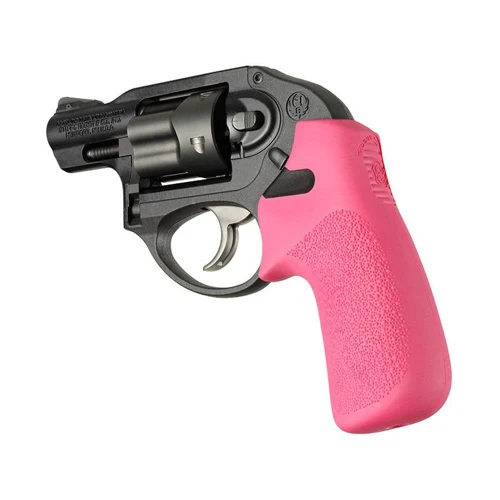 Hogue Rubber Tamer Cushion Grip for Ruger LCR/LCRx, Pink, No Finger Grooves HOG78037