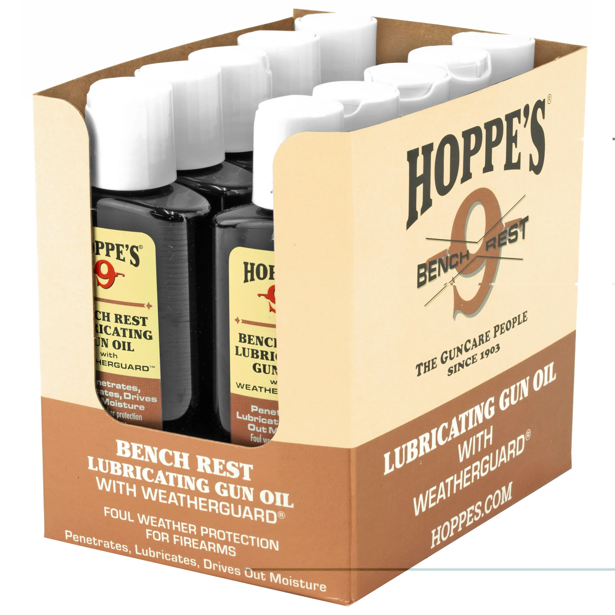 Hoppe's No. 9 Bench Rest Lubricating Oil with WeatherGuard, 2.25 oz Bottle BR1003