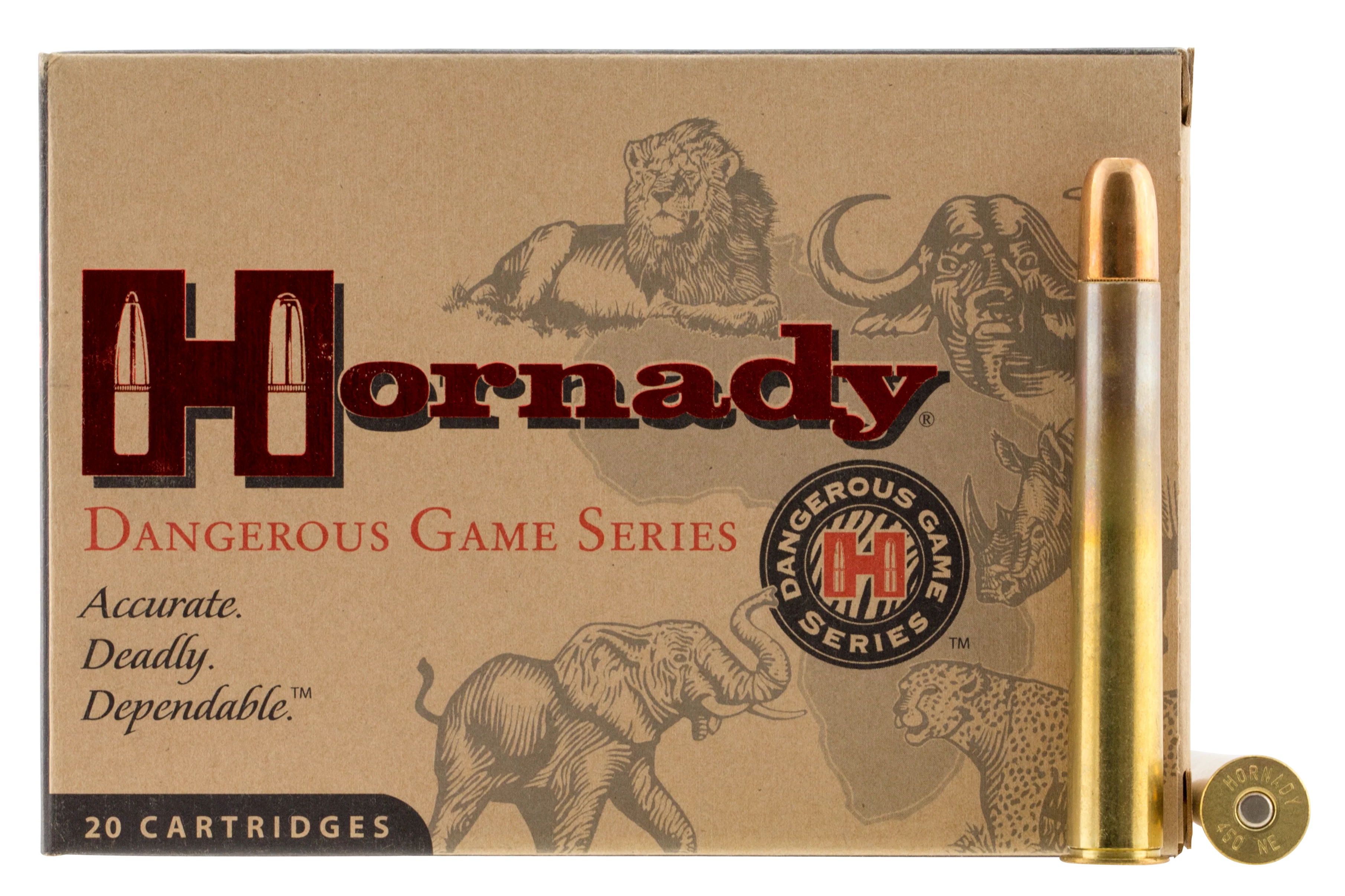 Hornady Dangerous Game .500 Nitro Express 570gr DGS Solid Centerfire Rifle Ammo 8269