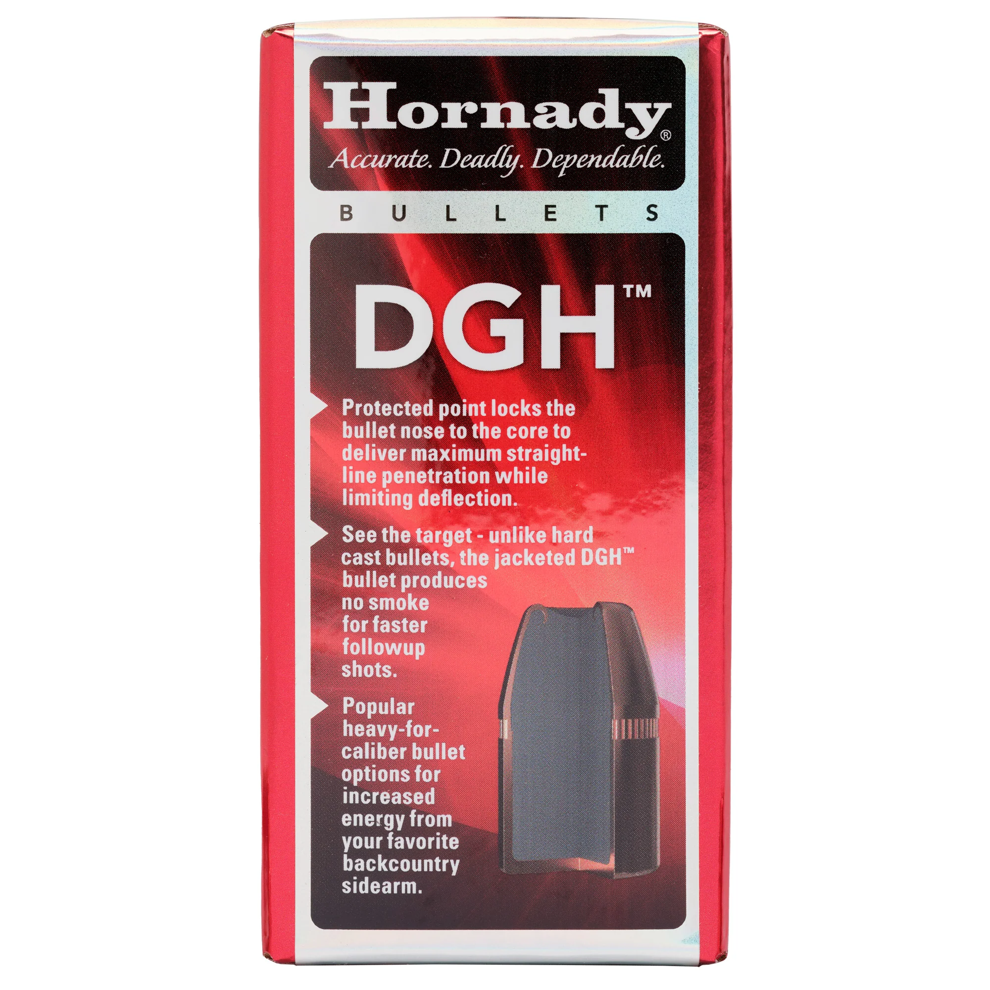 Hornady Dangerous Game Handgun (DGH) .452 300 Grain Jacketed Bullets, 50 Count 45208