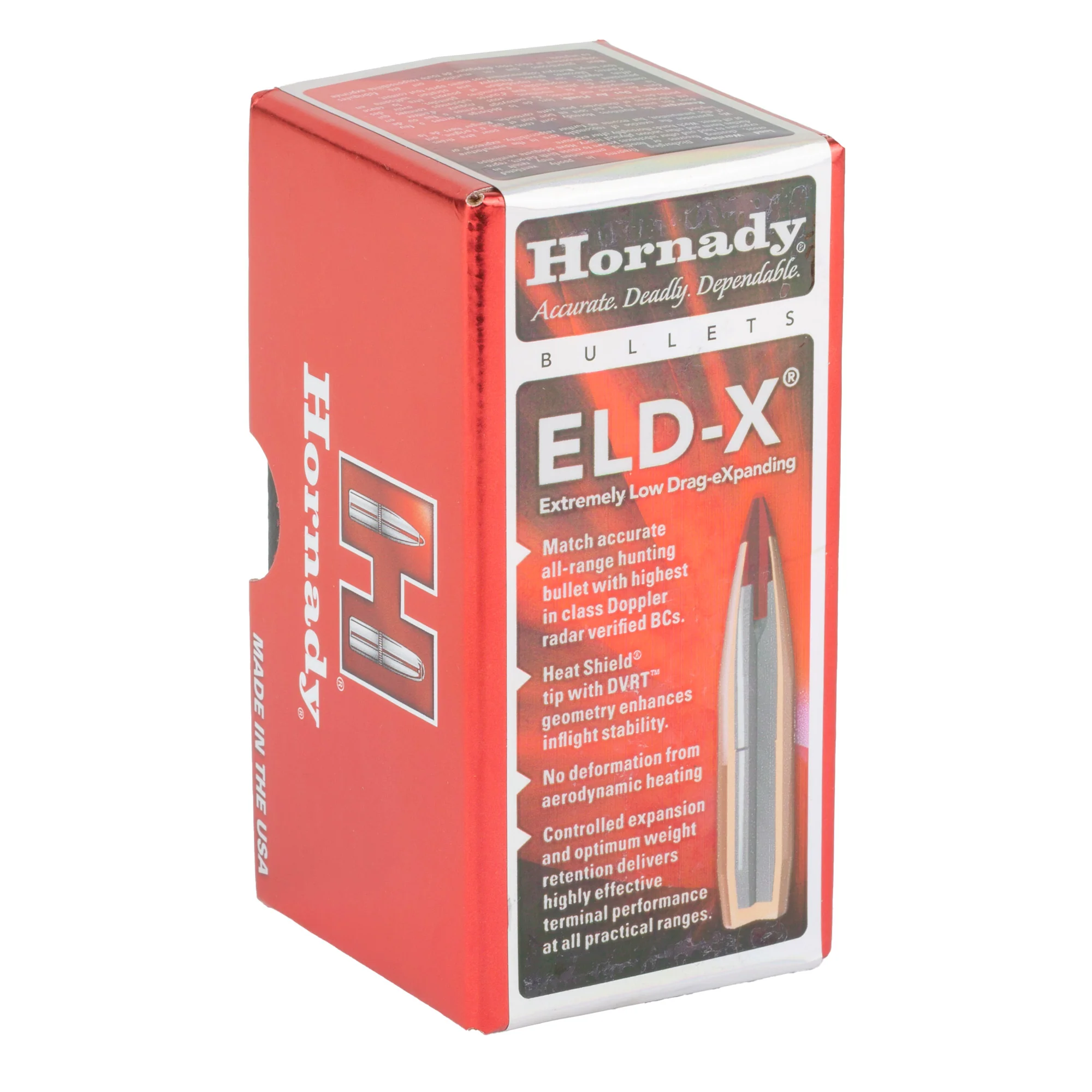 Hornady ELD-X .257 25 Cal 128 Grain Heat Shield Tip Rifle Bullets 100 Count 25417 - Image 2