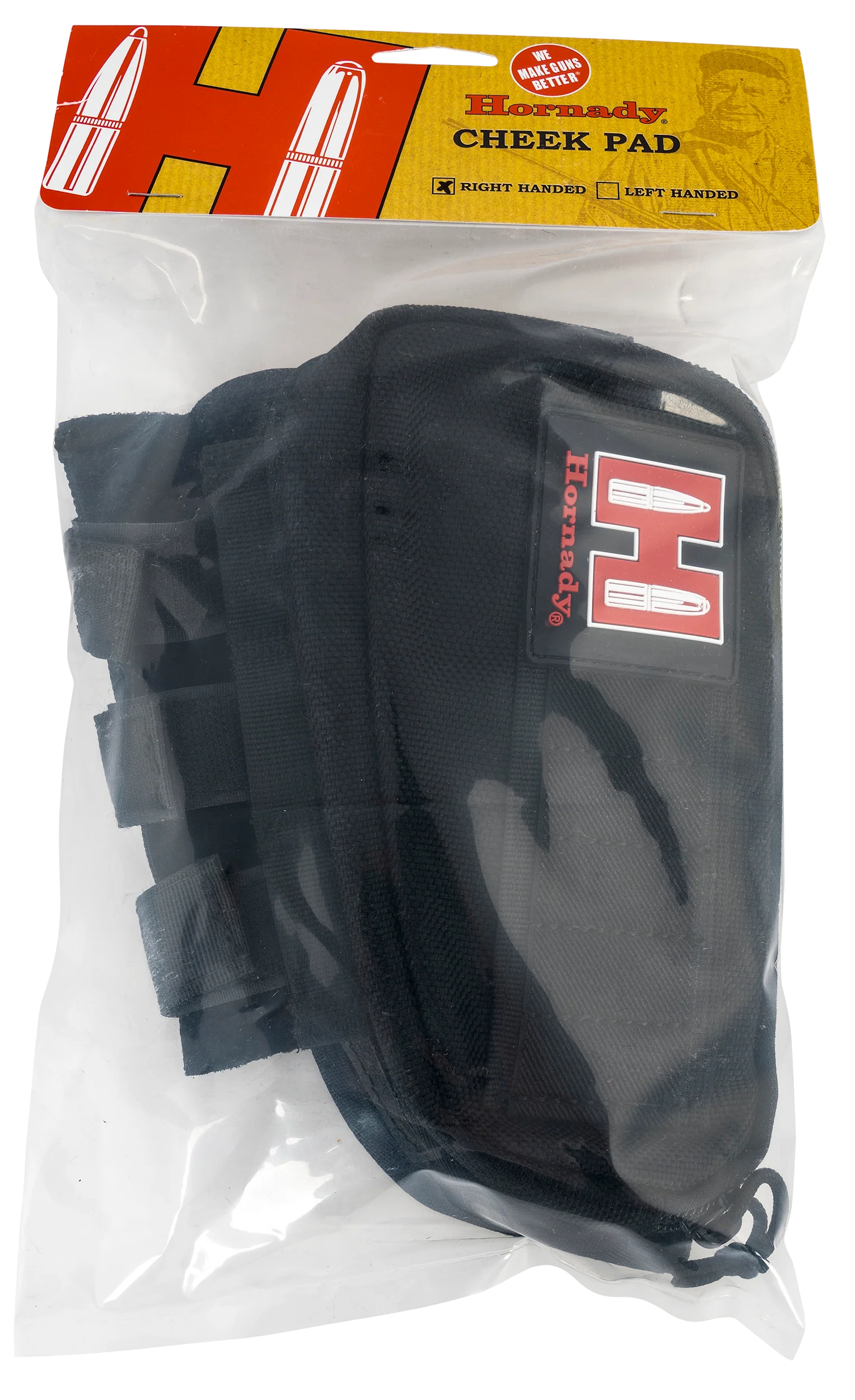 Hornady Nylon Cordura Rifle Cheek Piece with Padded Weld and 5-Round Shell Loops, Right-Hand, Black 99108