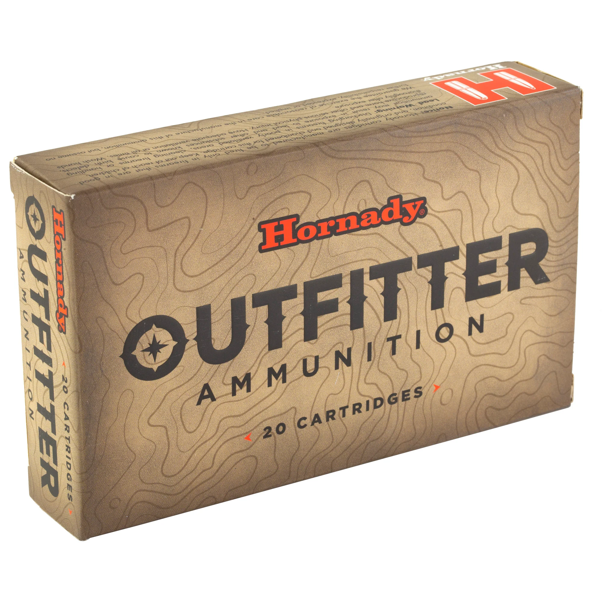 Hornady Outfitter .375 H&H Magnum 250gr CX Centerfire Rifle Ammo, Nickel-Plated Cases 823314 - Image 2