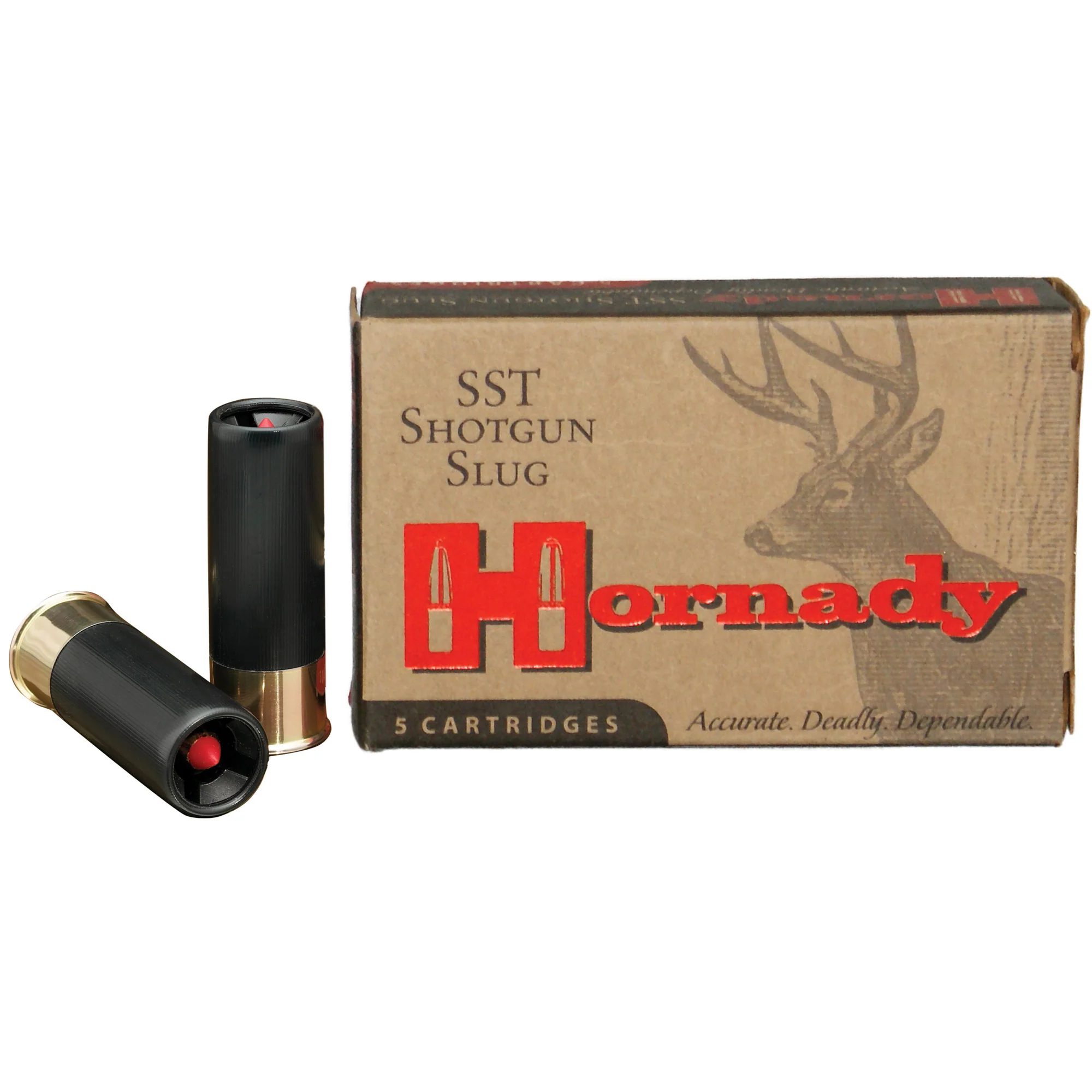 Hornady SST 12 Gauge 2.75" 300gr FTX Sabot Slug Ammo, 5-Round Box 8623