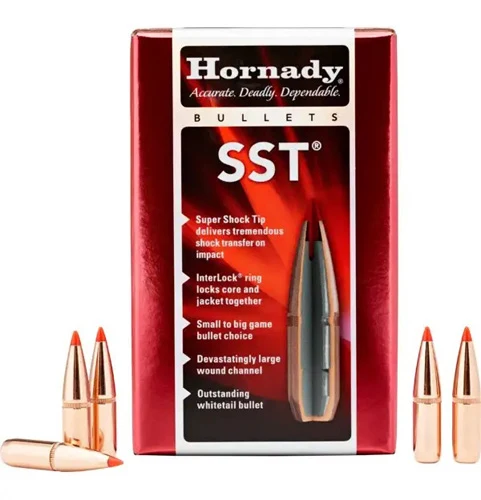 Hornady SST Super Shock Tip Rifle Bullets 30 Cal .308, 150 Grain, 100 Count HOR30302