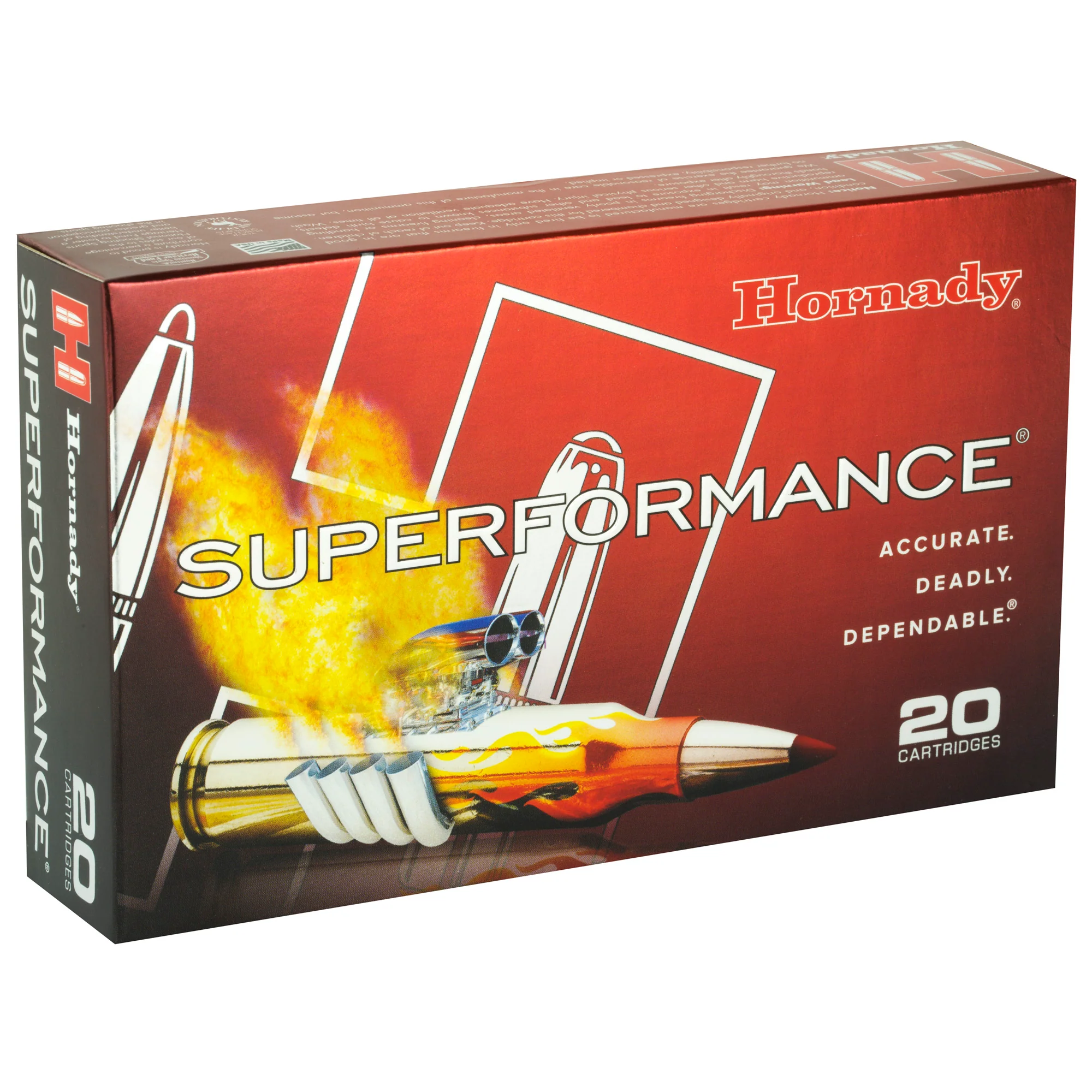 Hornady Superformance .300 Win Mag 180 Grain SST (Super Shock Tip) Rifle Ammo, 20/Box 82193 - Image 2