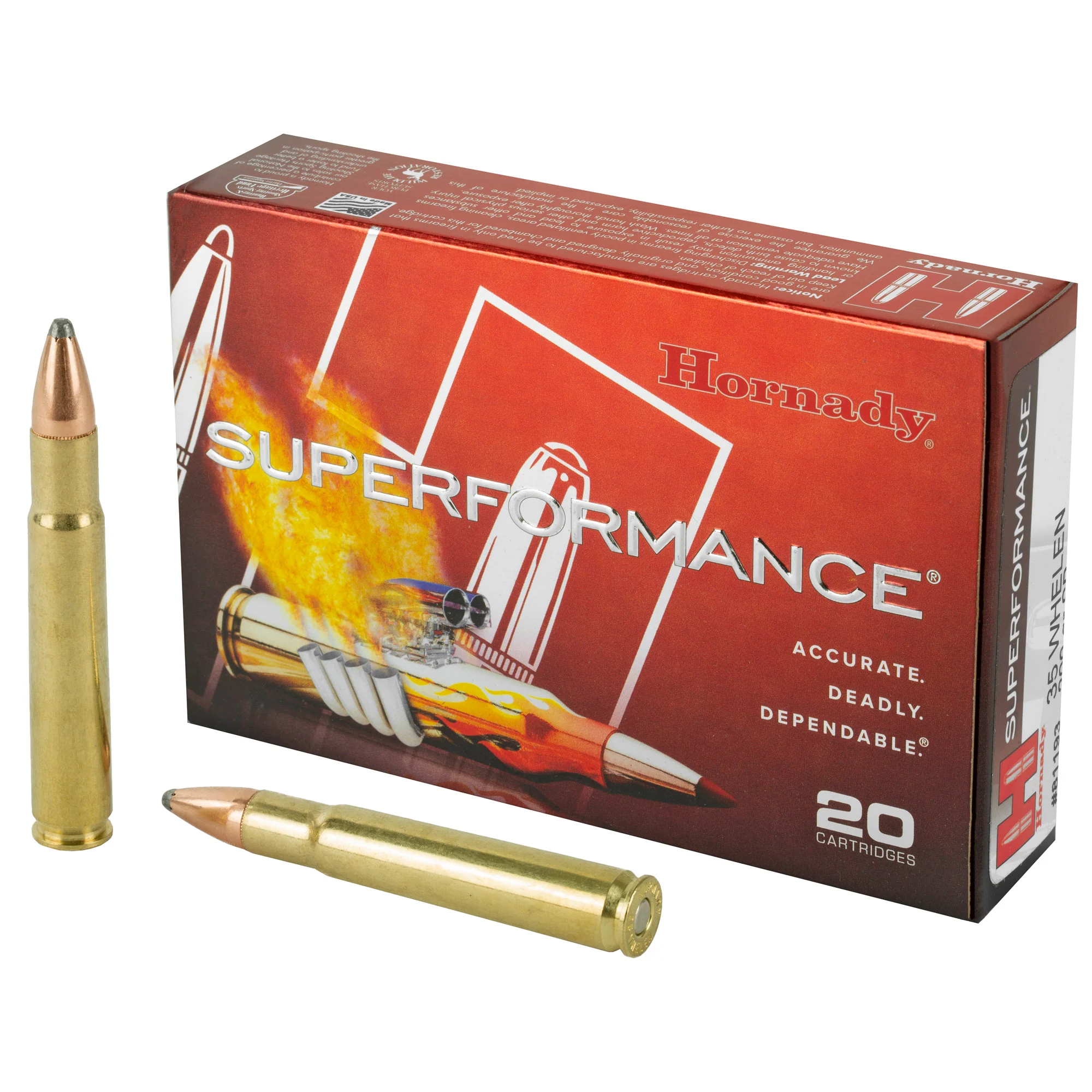 Hornady Superformance .35 Whelen 200gr Jacketed Soft Point (InterLock) Rifle Ammo, 20rd 81193