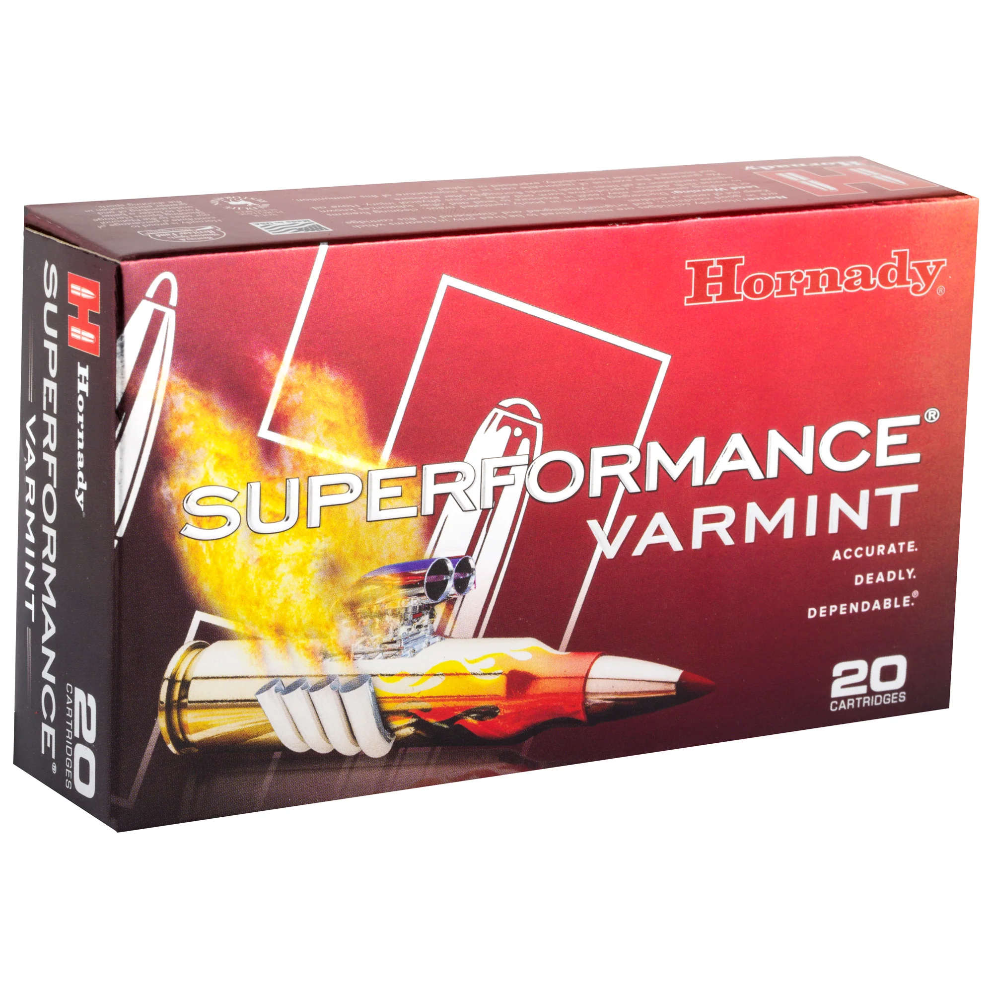 Hornady Superformance Varmint .243 Winchester 75 Grain V-MAX Polymer Tip Ammo 20-Round 83433 - Image 2