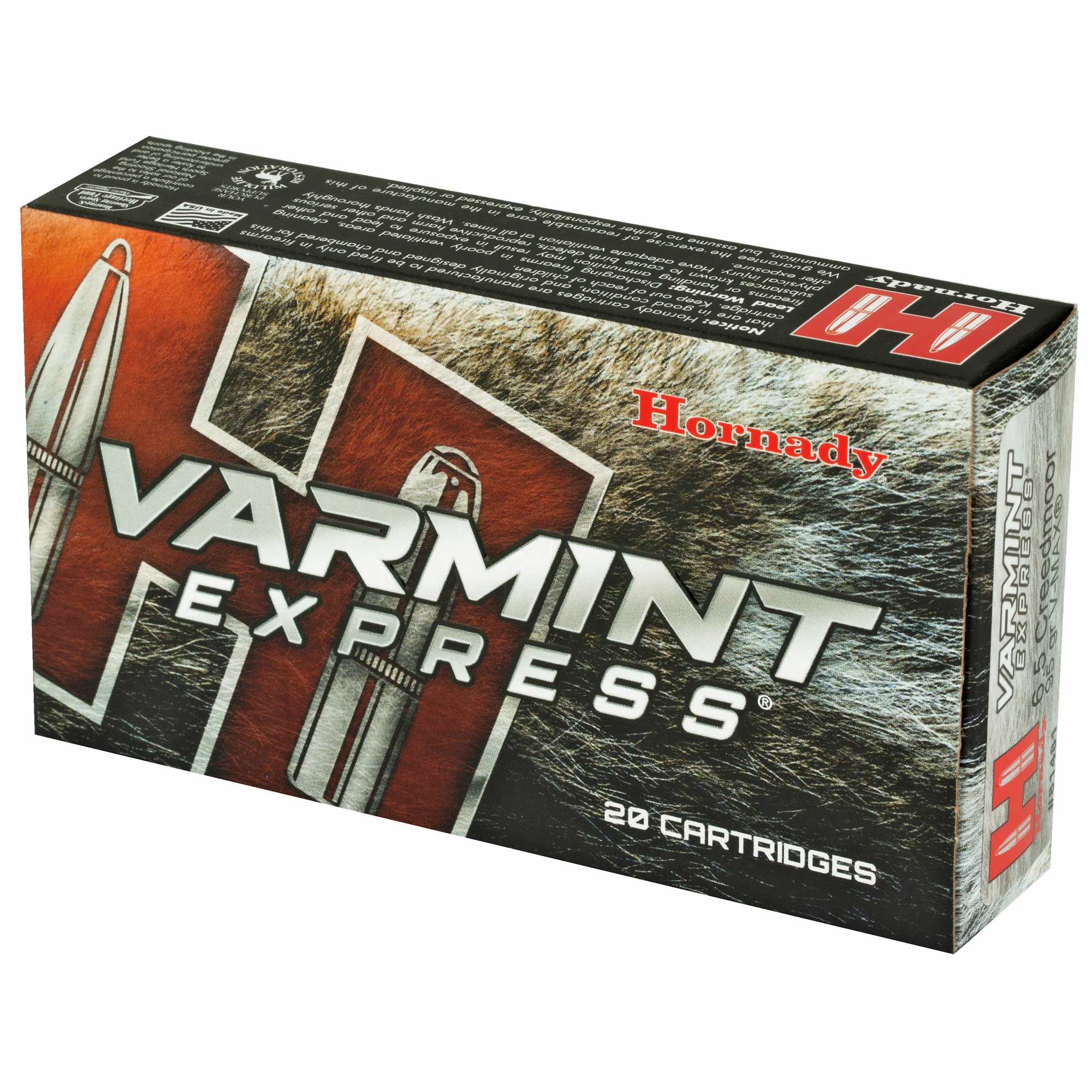 Hornady Varmint Express 6.5 Creedmoor 95gr V-MAX Centerfire Rifle Ammo 20rd 81481 - Image 3