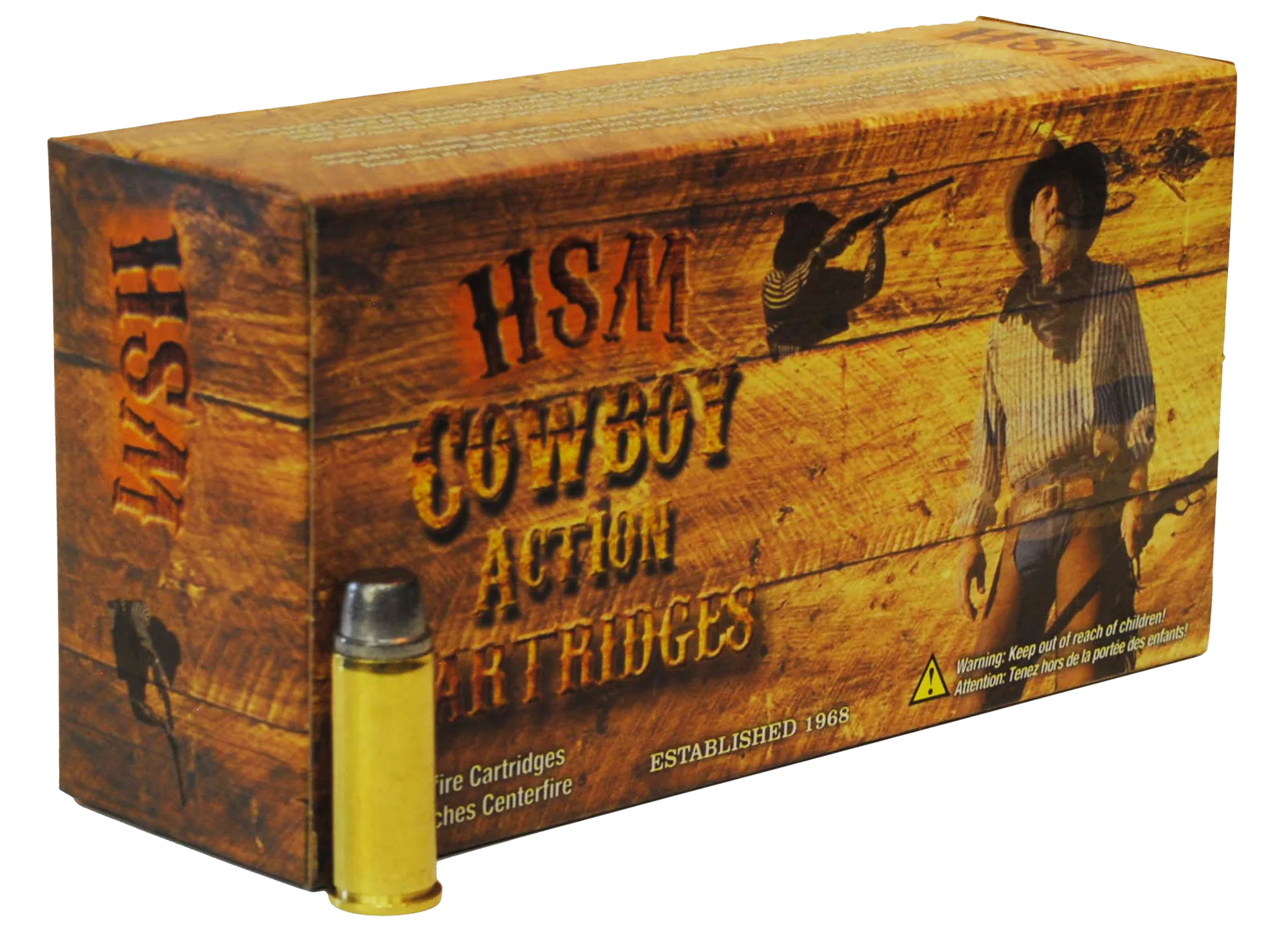 HSM Cowboy Action .44 S&W Special 240gr Semi-Wadcutter Ammo 50/Box (10/Case) 44S1N