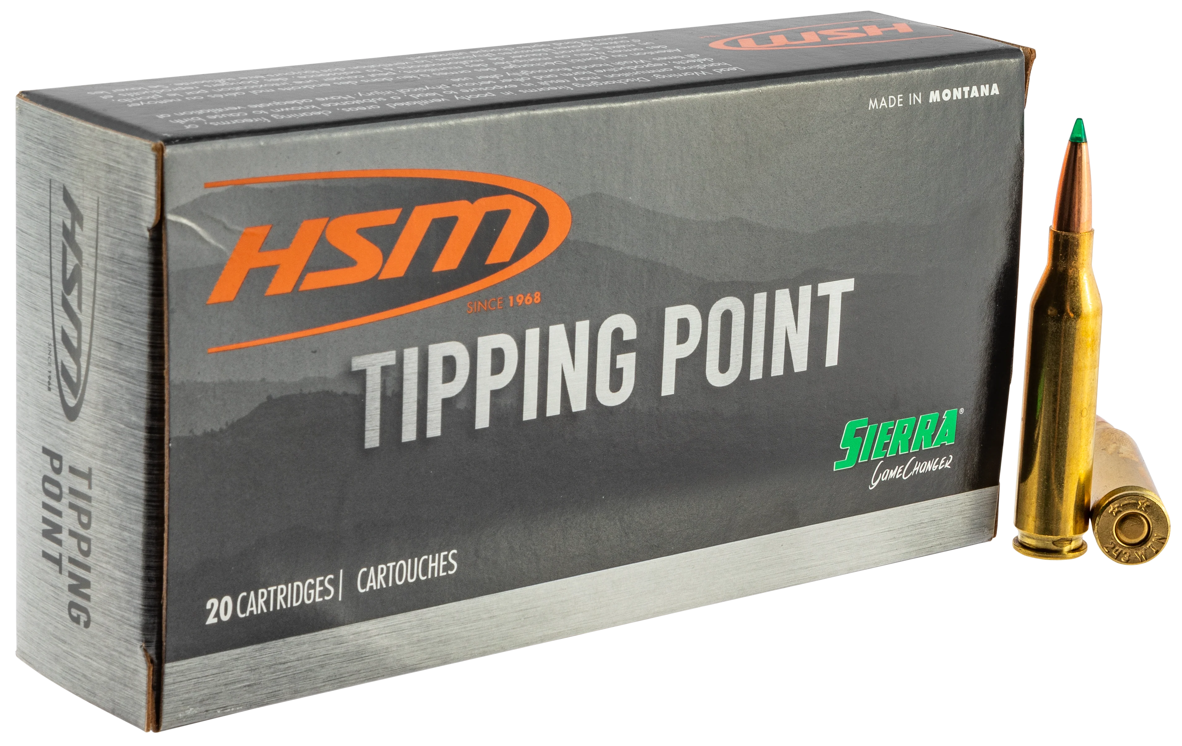 HSM Tipping Point .30-06 Springfield 165 Grain Sierra GameChanger Brass Case Ammo 20 Rounds 300645N
