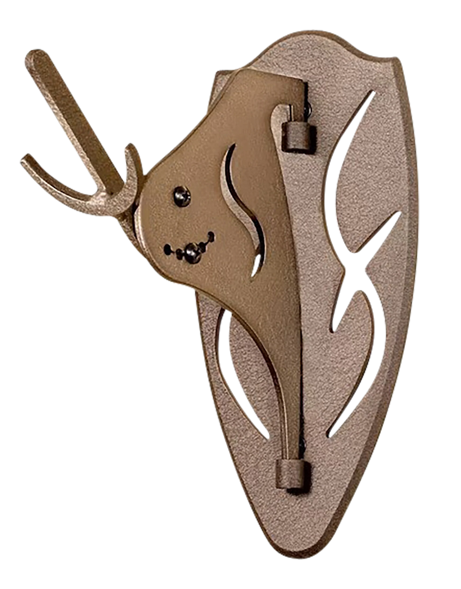 Hunters Specialties Big Hooker Skull Mount Short Arm, Brown Steel, 4-inch Offset – SKHBHSAASSYBRN