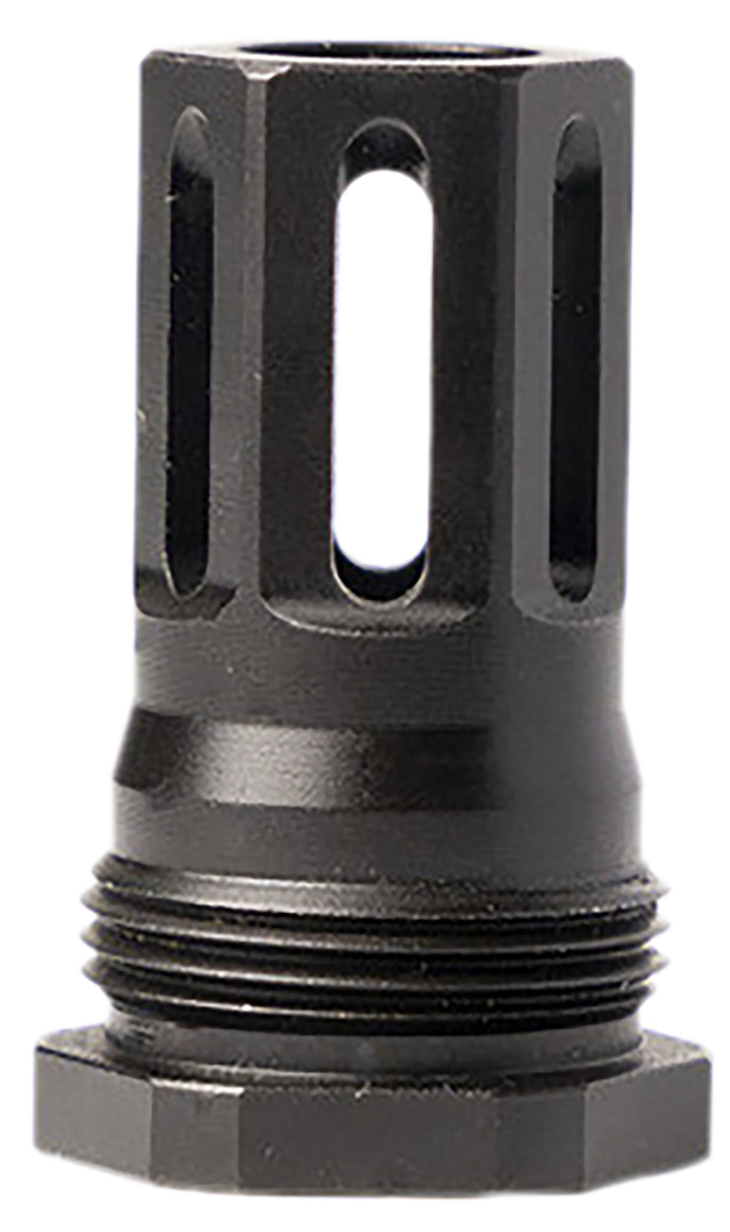 Huxwrx Stiction Lock Comp 9mm Compensator, 1/2x28 Thread, 17-4 Stainless Steel, Black 2550