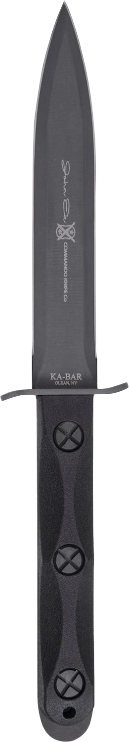 Ka-Bar Ek Model 4 Fixed Double-Edge Dagger, 1095 Cro-Van, Glass-Filled Nylon Handle, Celcon Sheath - EK44