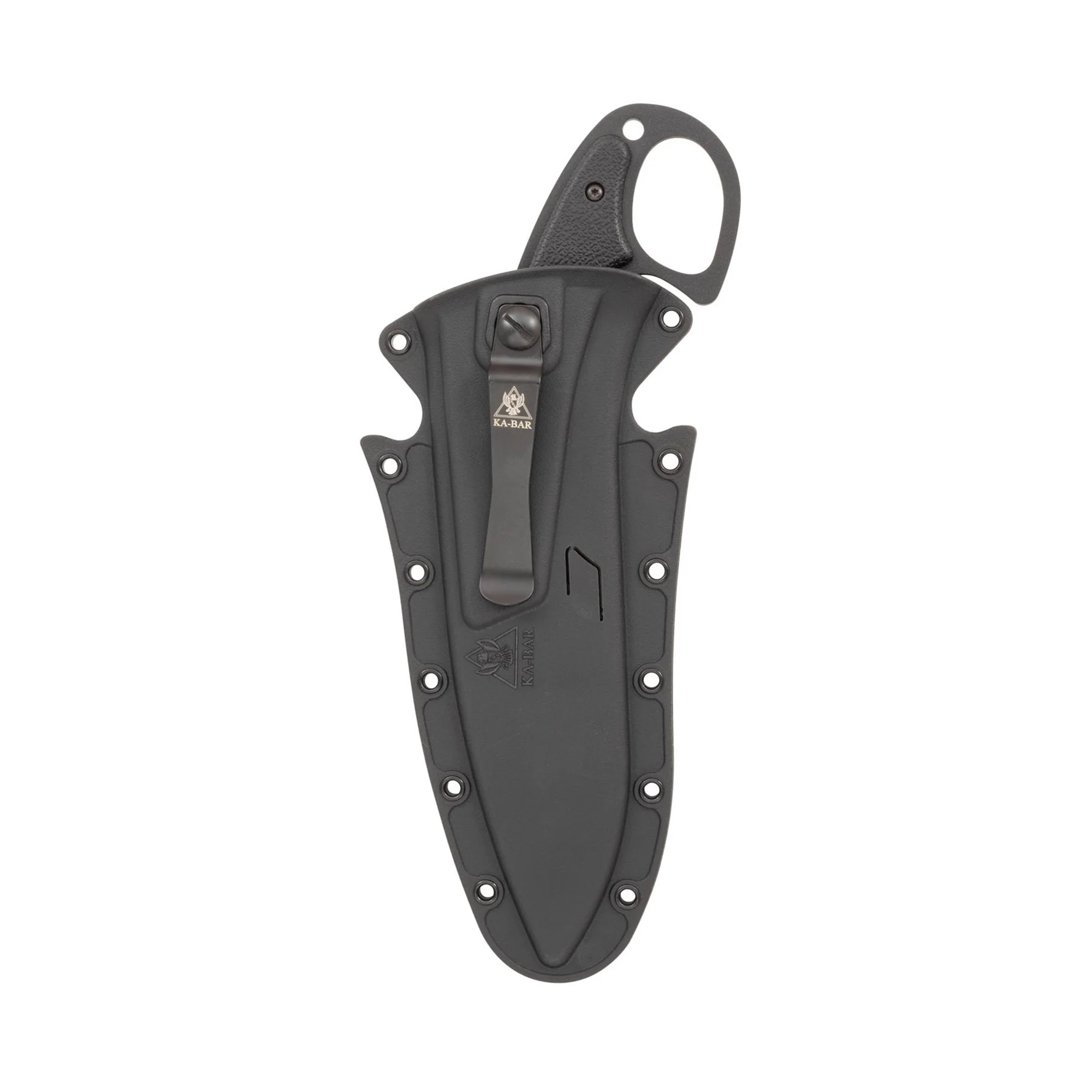 KA-BAR Knives Tactical Defense Institute Pocket Strike Fixed Blade Knife, Deep Carry Sheath, AUS-8A, 2491 - Image 2